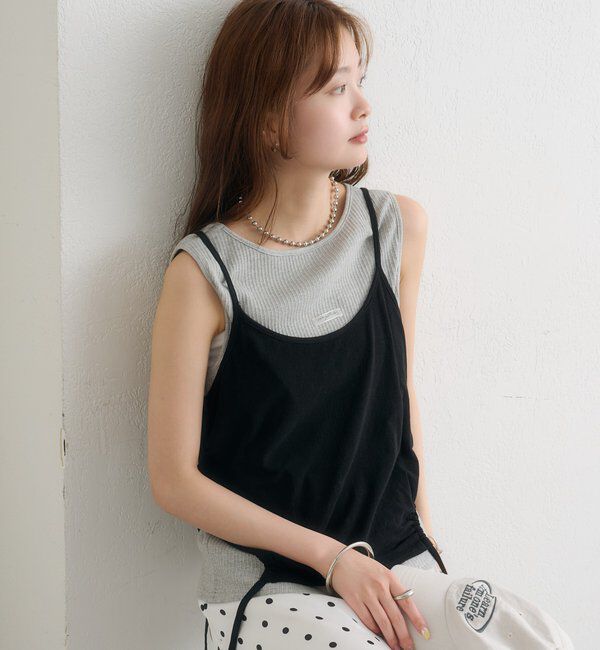  「シアーレイヤードキャミSET」|Tシャツ・カットソー|