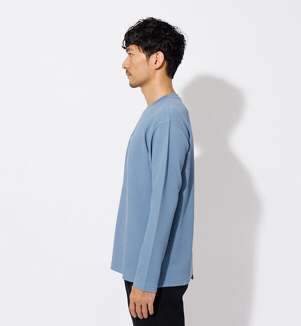 ABAHOUSE「フクレ ジャガード 刺繍 ロング Tシャツ」|Tシャツ・カットソー|