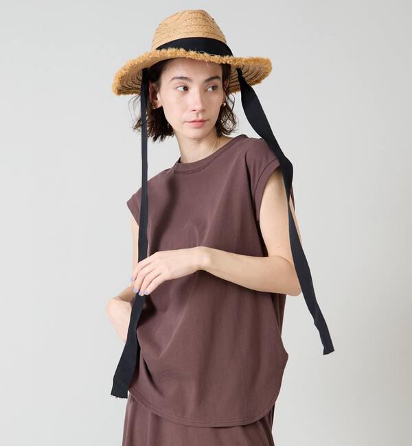 Liesse「ノースリーブカットソー【セットアップ対応可能】」|Tシャツ・カットソー|ブラウン