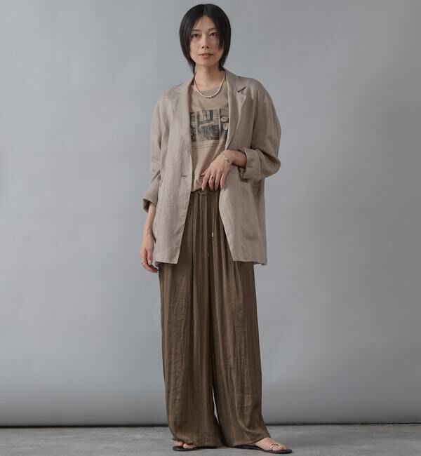 Liesse「サテンドロストワイドパンツ」|その他|
