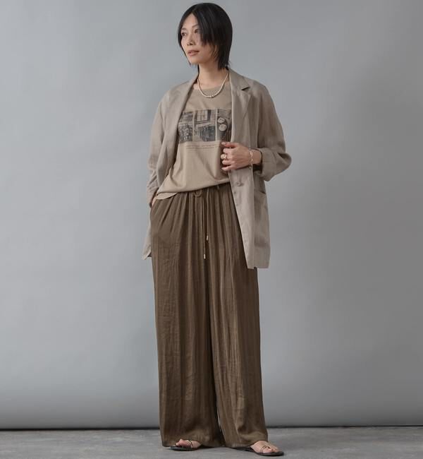 Liesse「サテンドロストワイドパンツ」|その他|