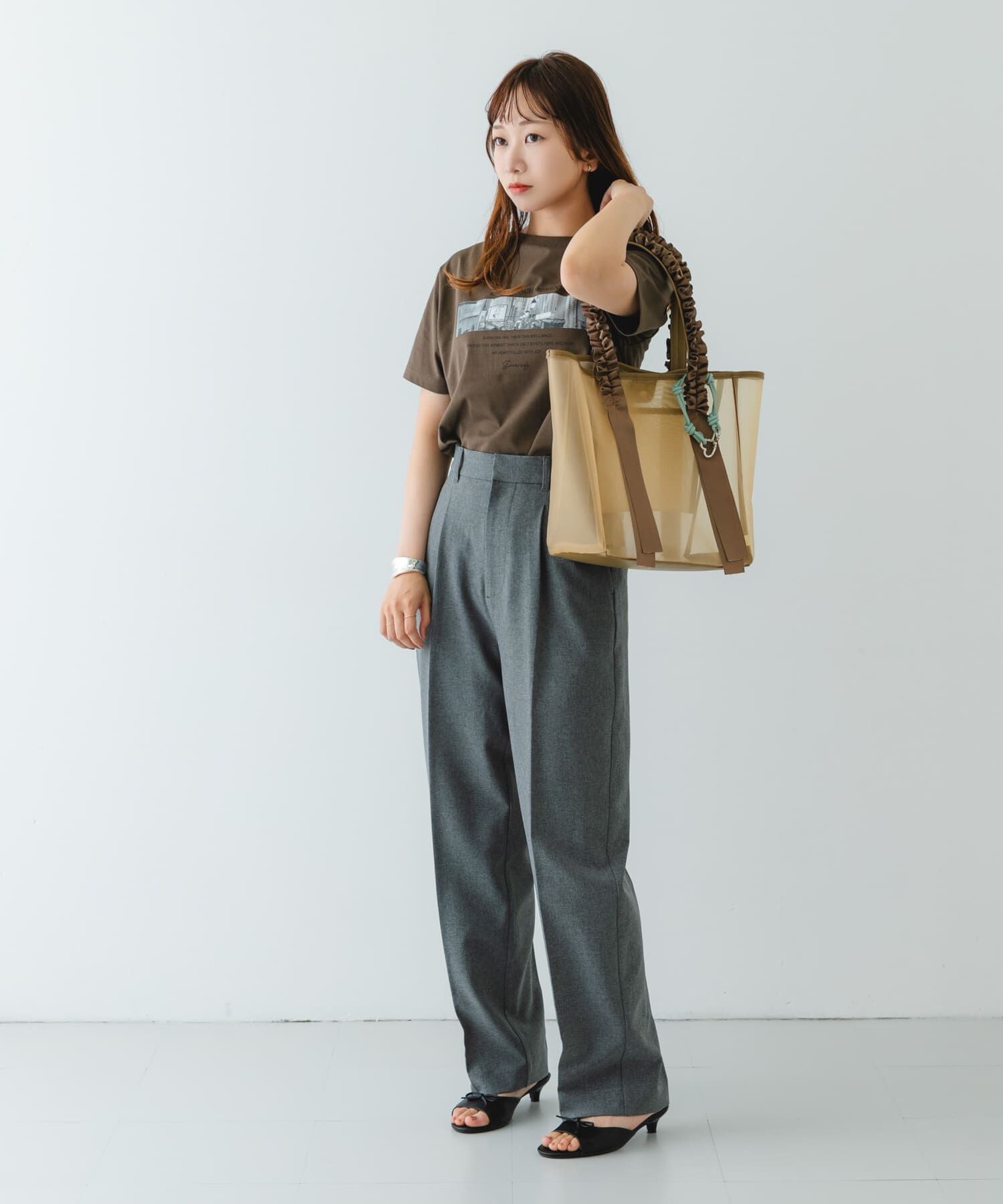 RODE SKO「フリルハンドルシアーバッグ」|トートバッグ|