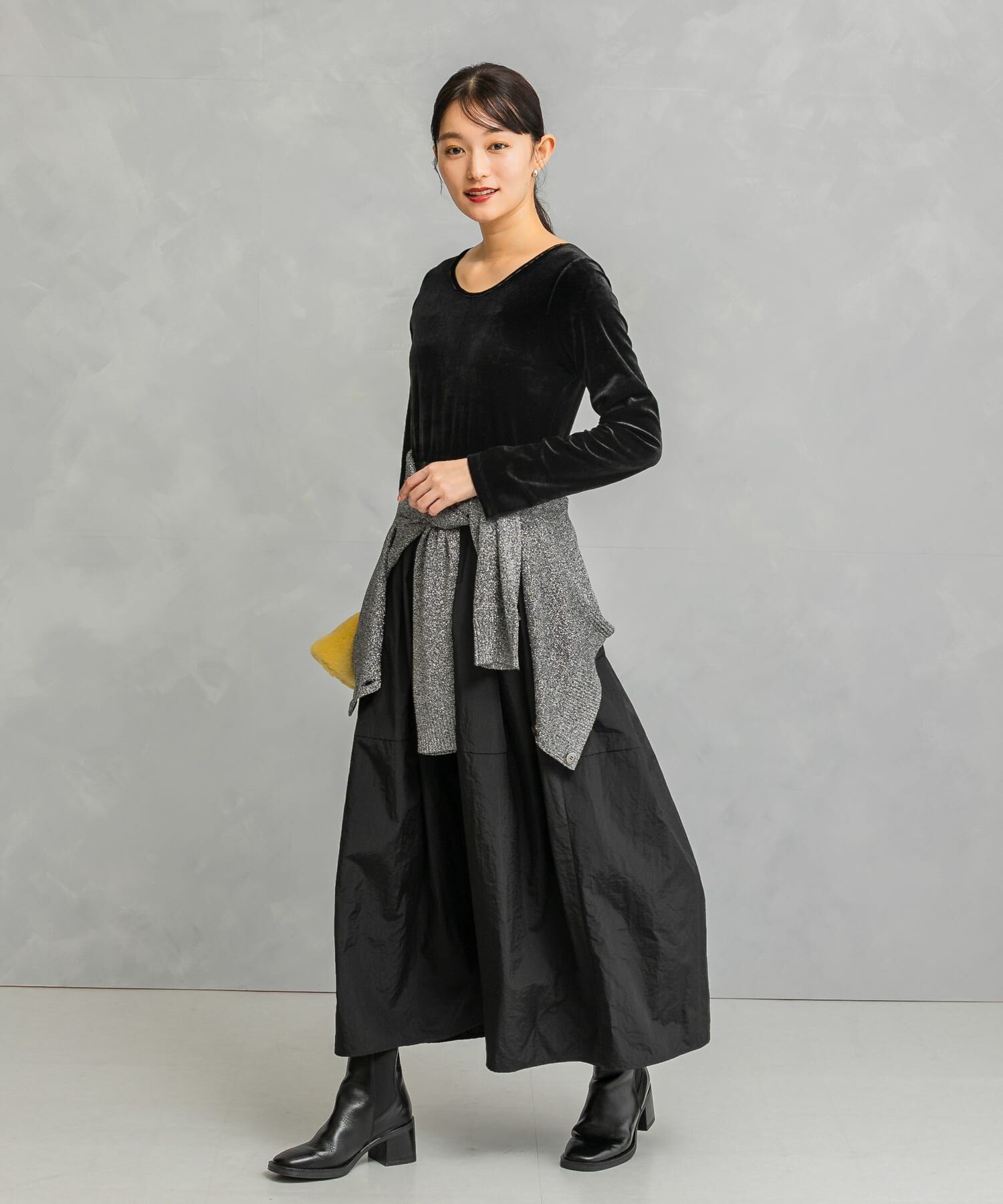 URBAN RESEARCH ROSSO「『WEB限定』ベロアドッキングワンピース」|ワンピース|