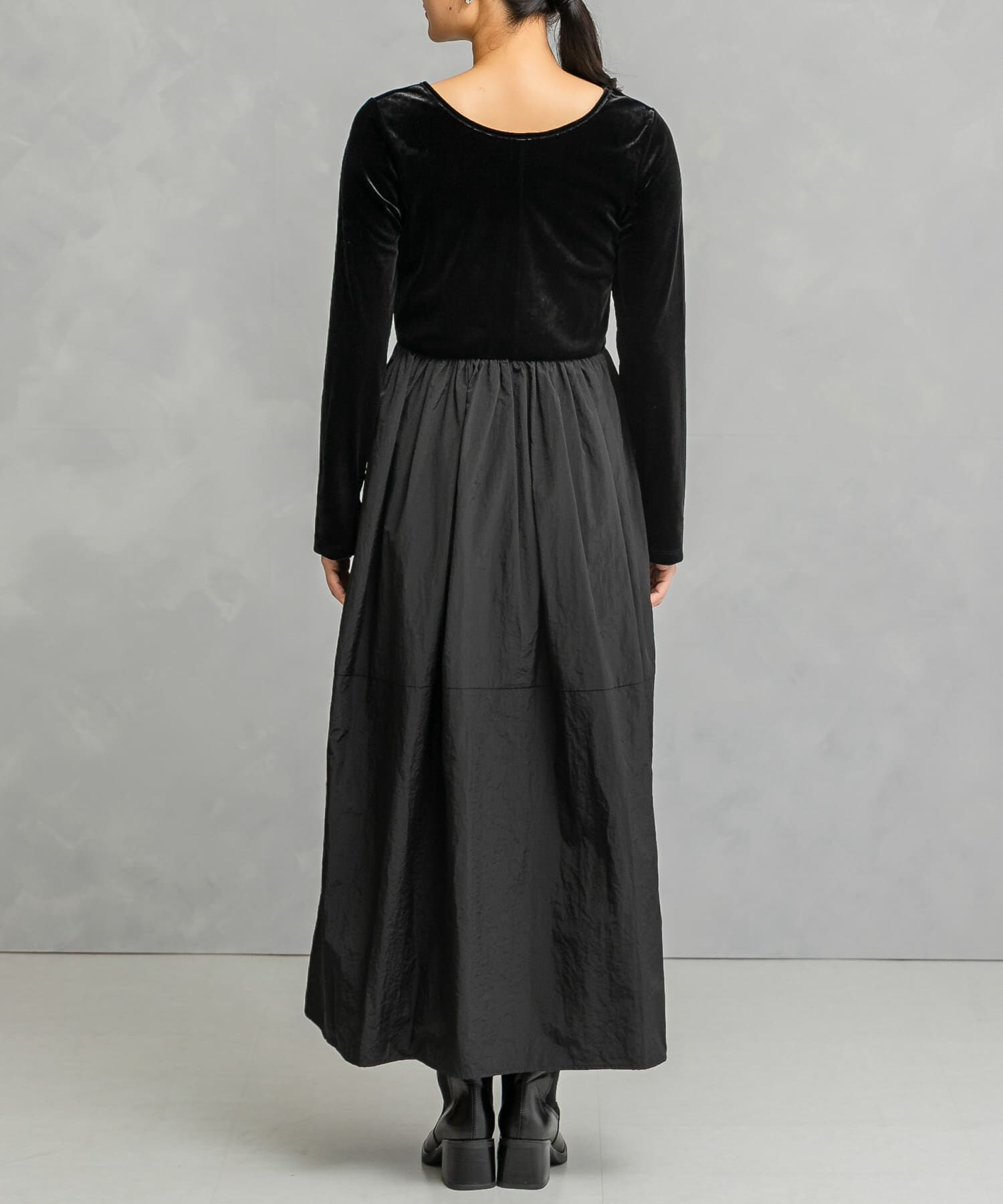 URBAN RESEARCH ROSSO「『WEB限定』ベロアドッキングワンピース」|ワンピース|