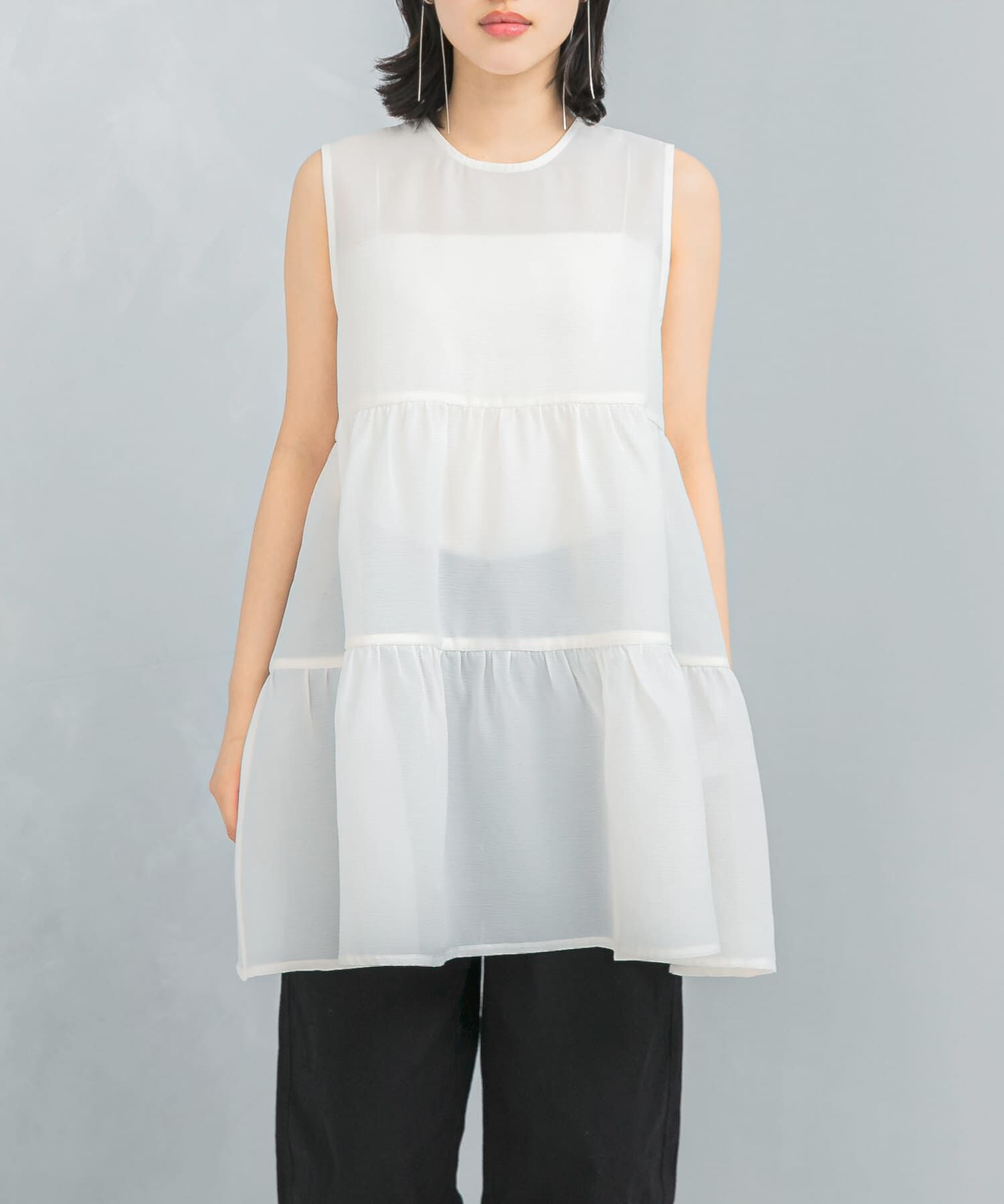 URBAN RESEARCH ROSSO「TORRAZZO DONNA　2way tiered tunic」|チュニック|
