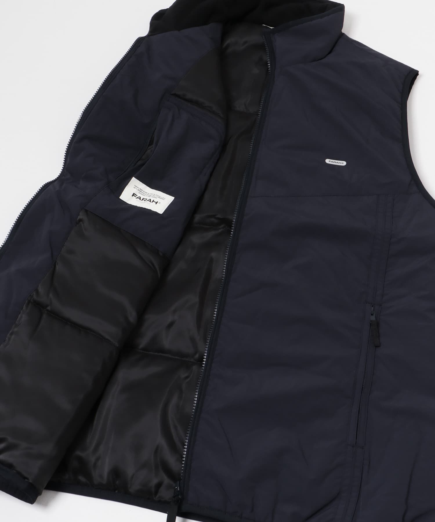 URBAN RESEARCH「FARAH　Nylon Zip Up Vest」|ダウンベスト・ベスト|
