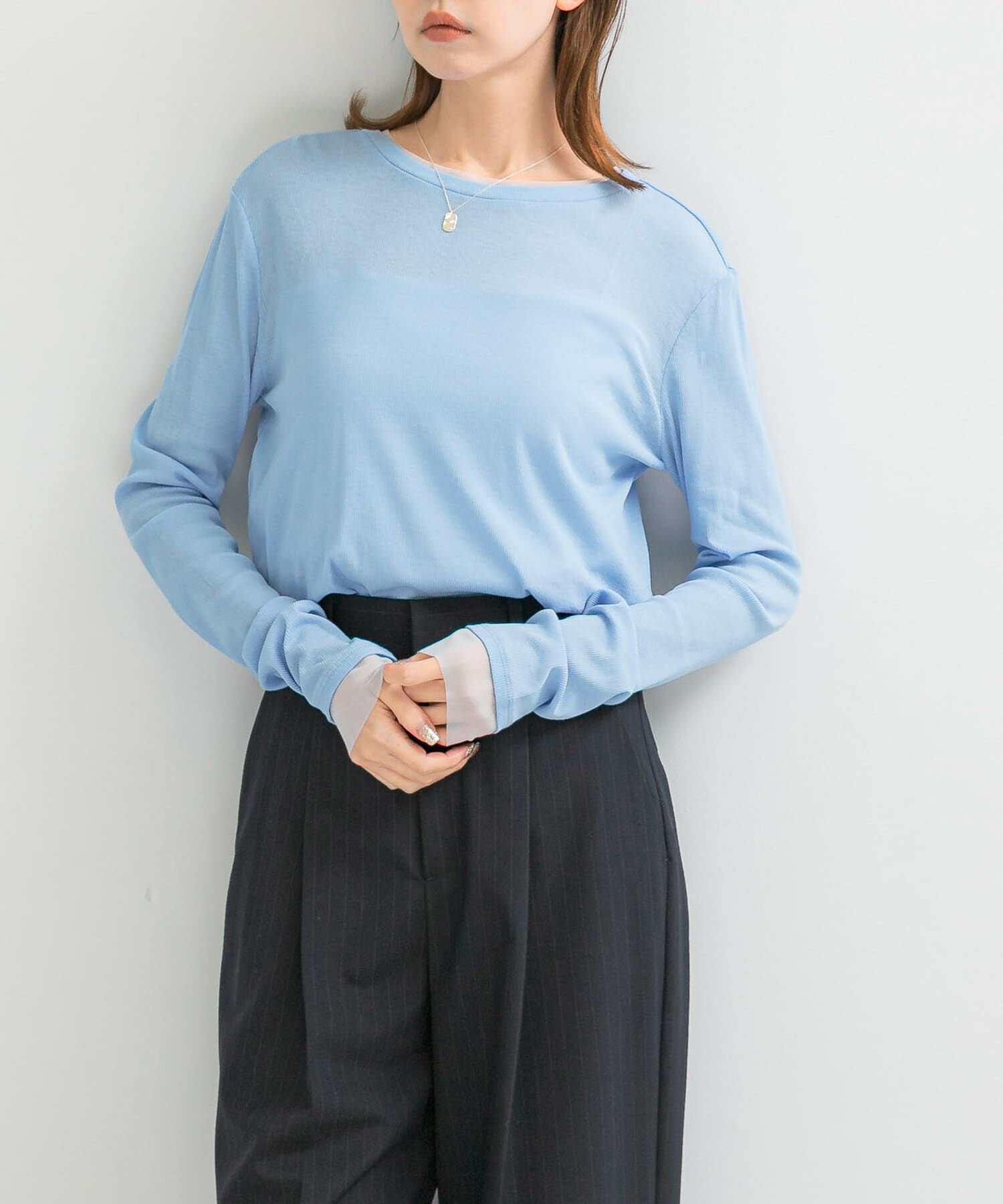 URBAN RESEARCH ROSSO「シアードッキングカットソー」|Tシャツ・カットソー|