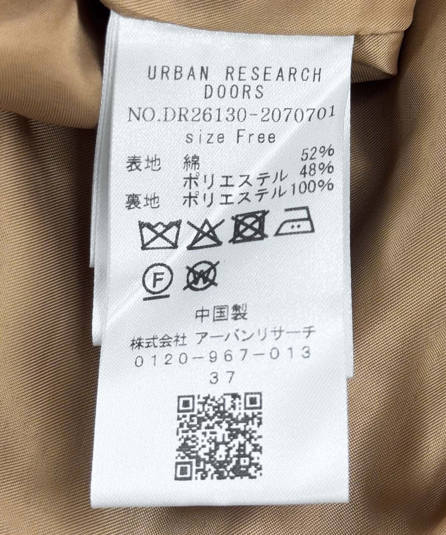 URBAN RESEARCH DOORS「撥水トレンチコート」|トレンチコート|