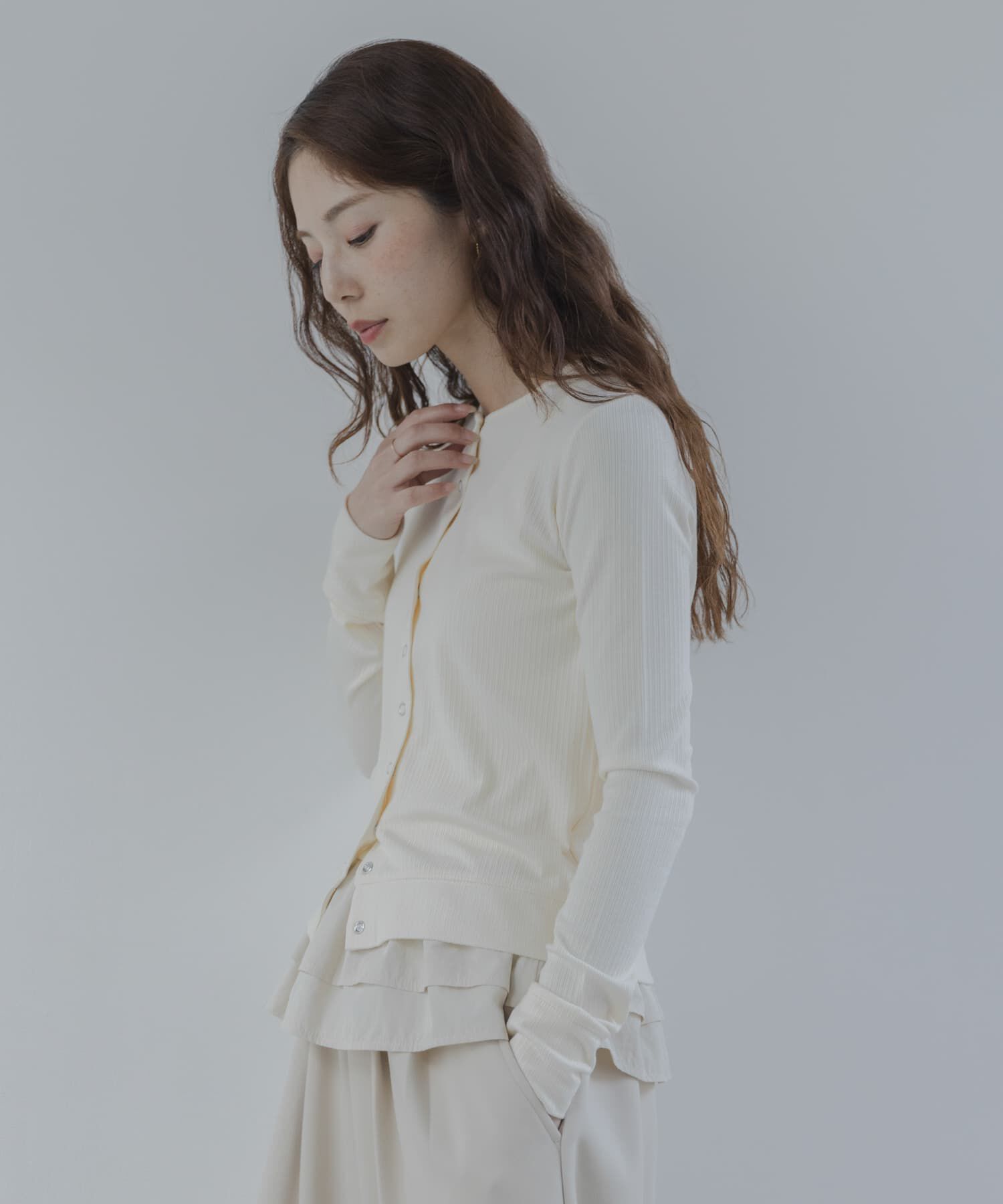 Sonny Label 「『WEB限定』裾フリルカットアンサンブル」|Tシャツ・カットソー|