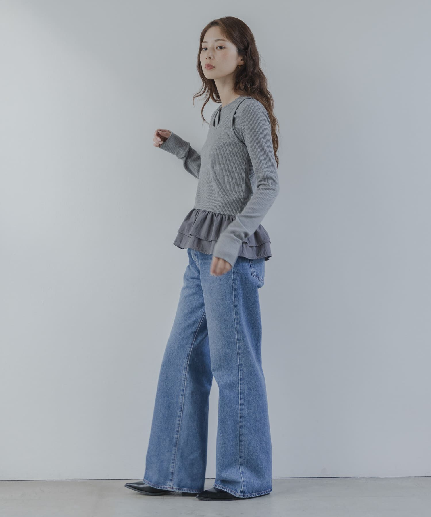 Sonny Label 「『WEB限定』裾フリルカットアンサンブル」|Tシャツ・カットソー|