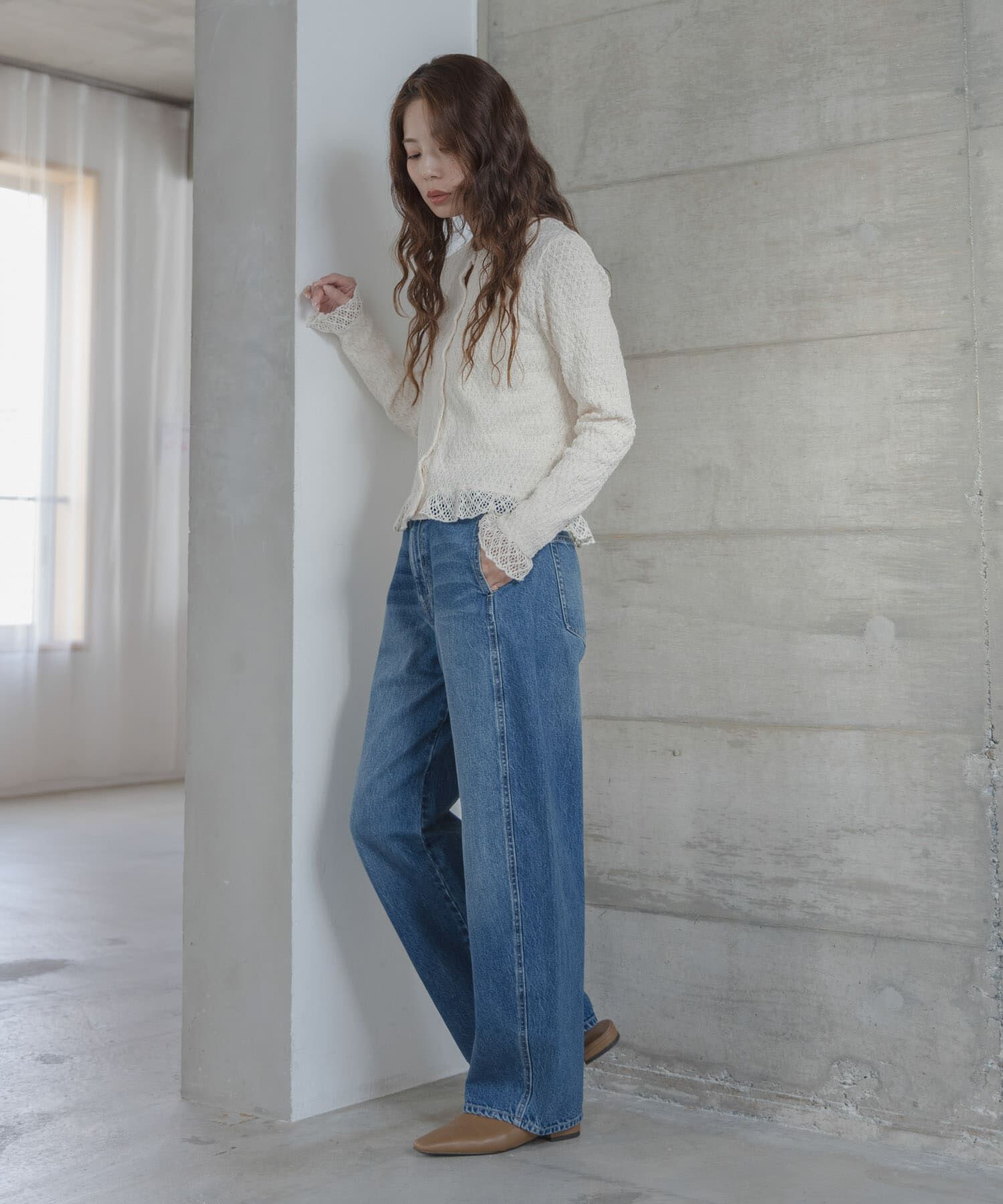 Sonny Label 「レースシャーリングフリルカットソー」|Tシャツ・カットソー|
