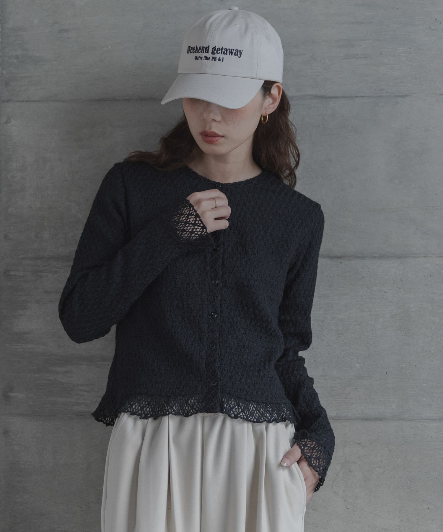 Sonny Label 「レースシャーリングフリルカットソー」|Tシャツ・カットソー|