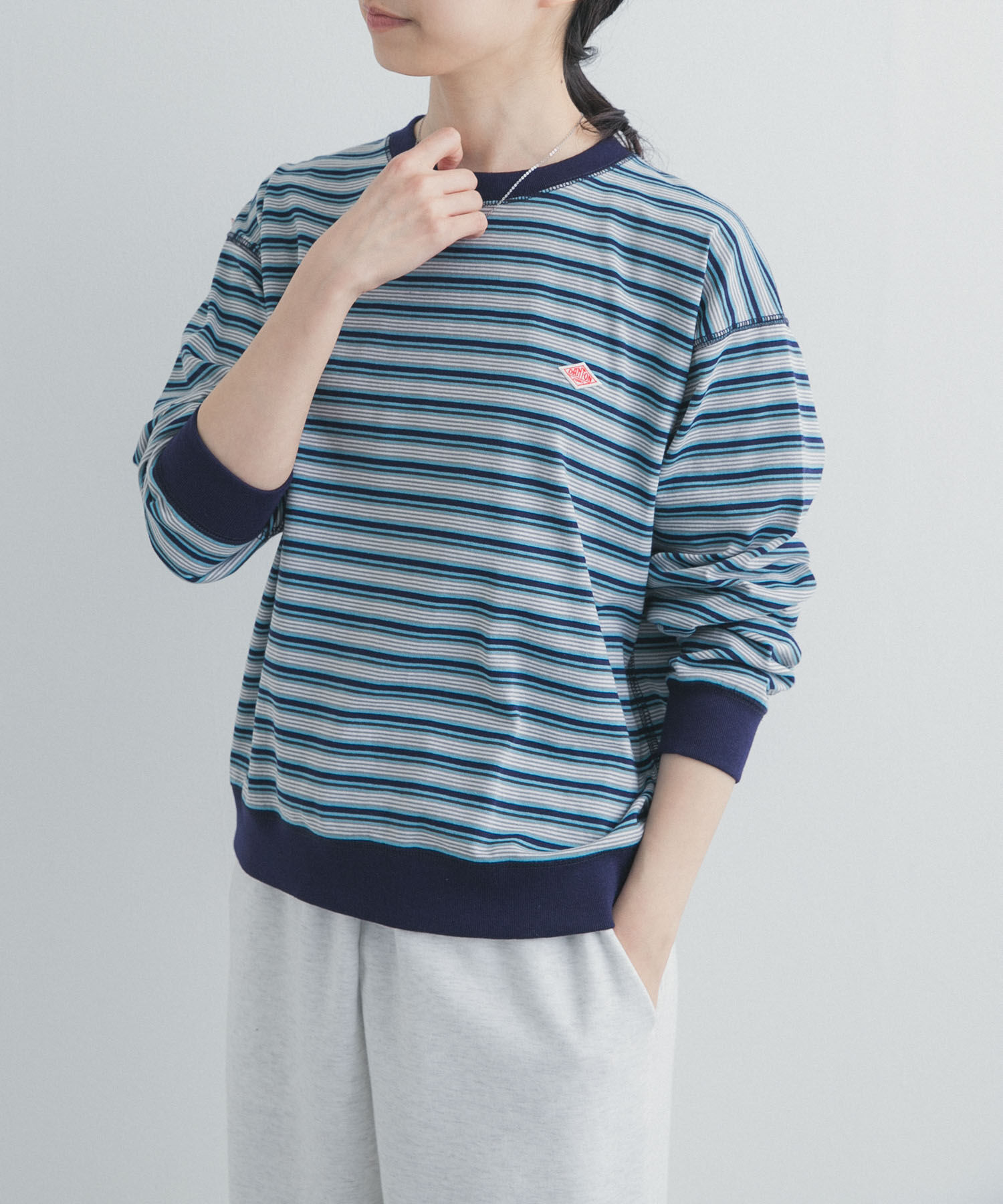 URBAN RESEARCH DOORS「DANTON　SWEAT T-SHIRTS」|スウェット・ジャージ|ブルー系その他