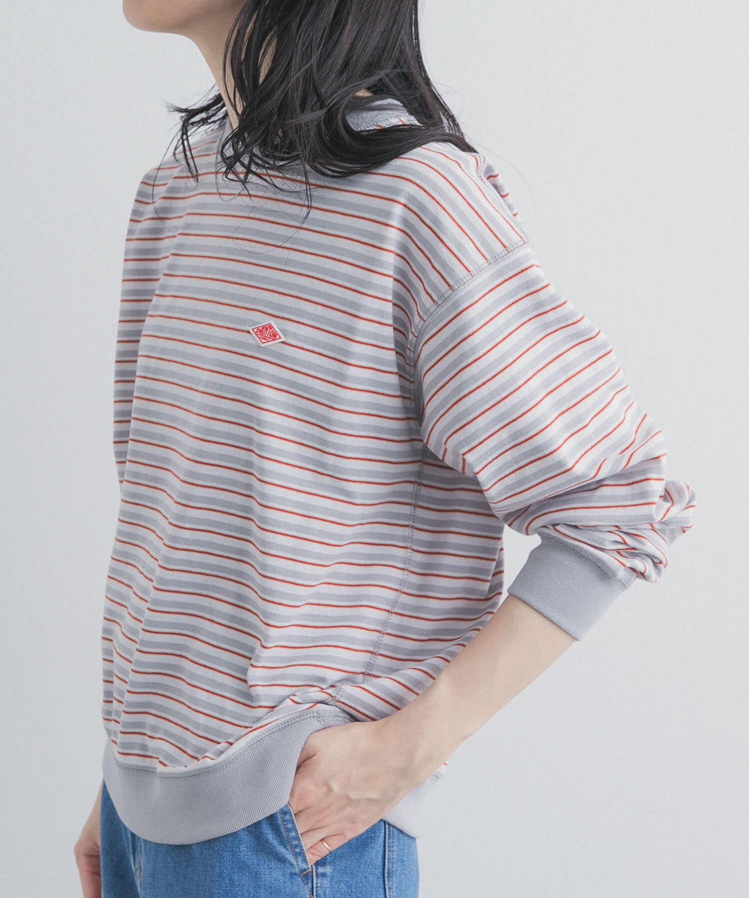 URBAN RESEARCH DOORS「DANTON　SWEAT T-SHIRTS」|スウェット・ジャージ|レッド系その他