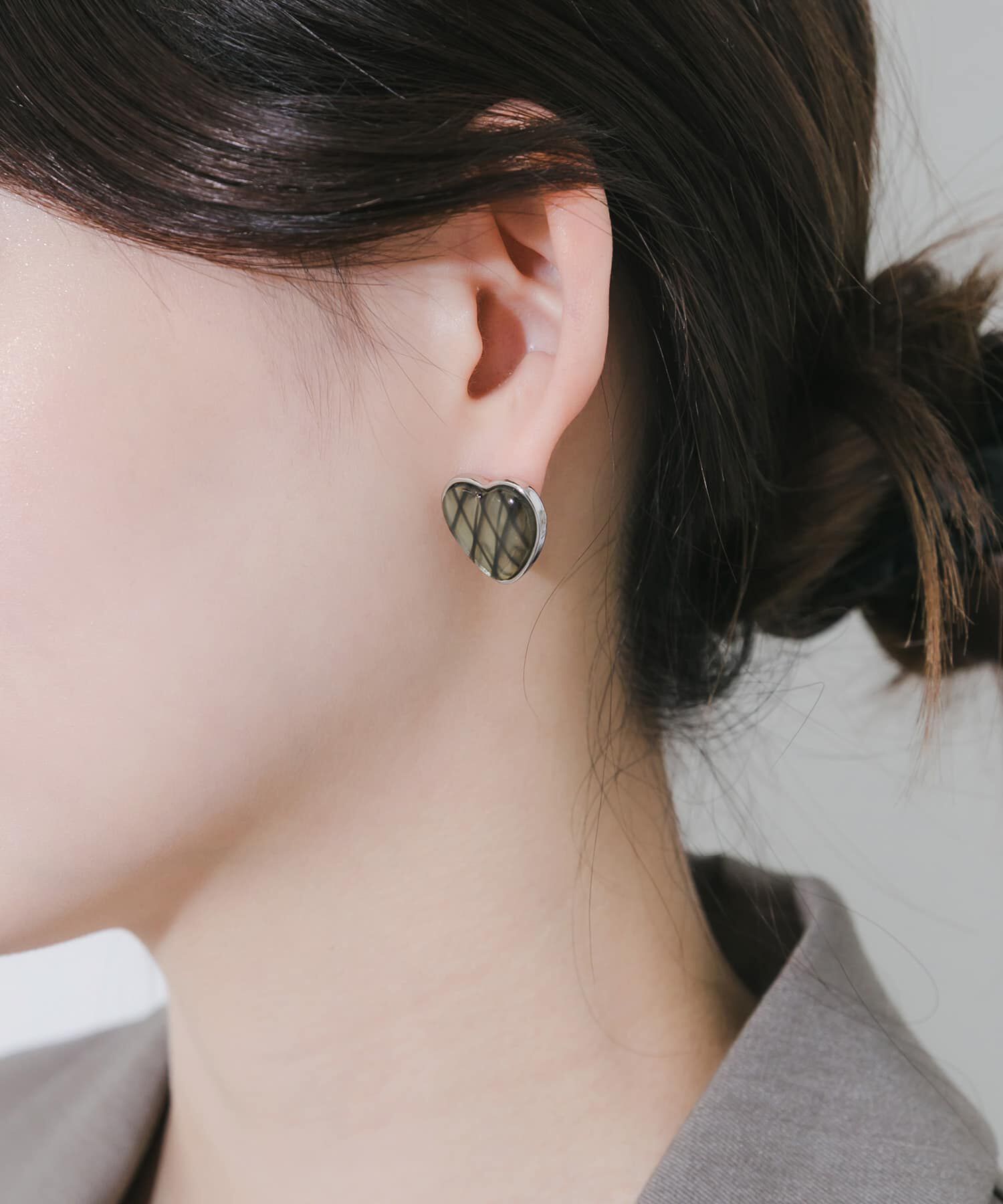 SMELLY「ジュシメタルハートピアス」|ピアス|