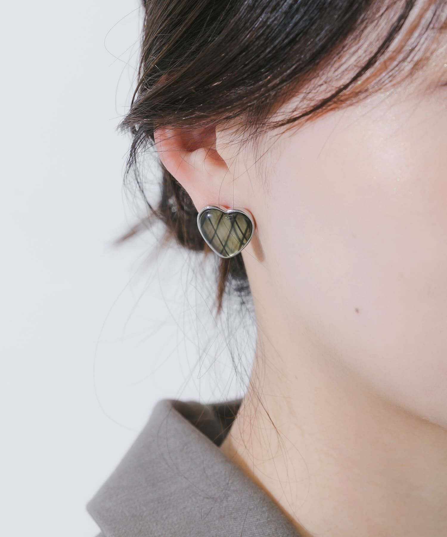 SMELLY「ジュシメタルハートピアス」|ピアス|