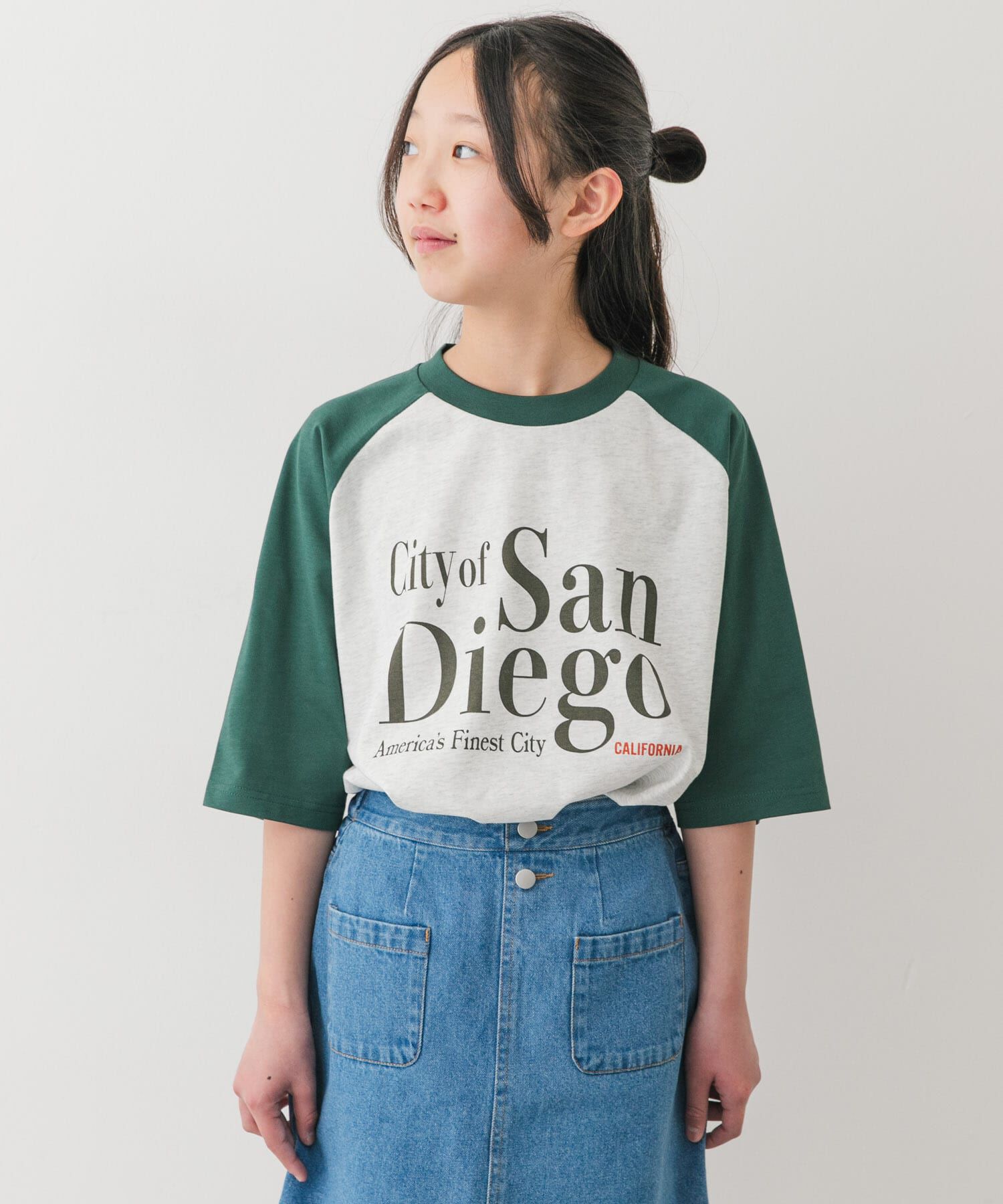 URBAN RESEARCH DOORS「『150サイズ』ロゴプリントラグランTシャツ(KIDS)」|その他|