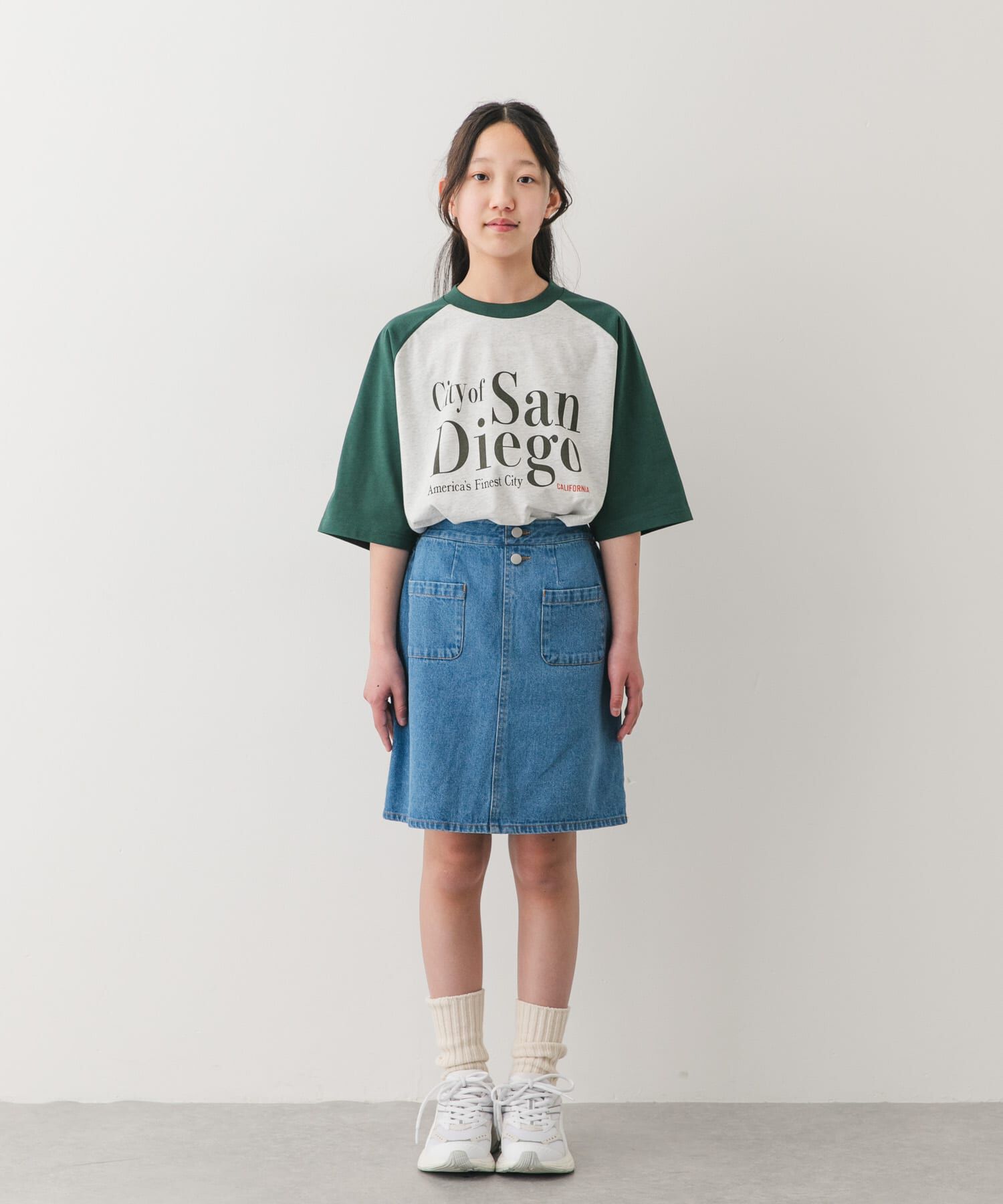 URBAN RESEARCH DOORS「『150サイズ』ロゴプリントラグランTシャツ(KIDS)」|その他|
