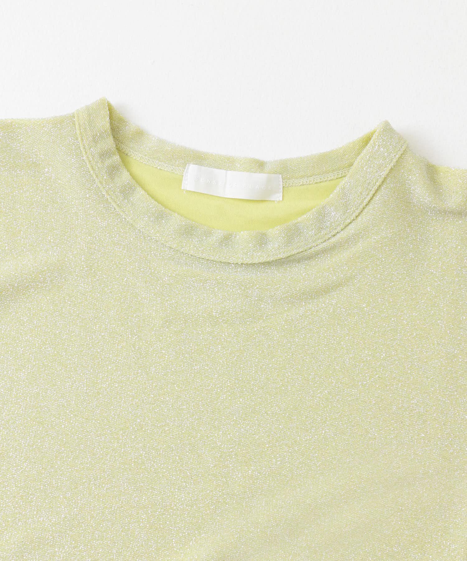 SENSE OF PLACE by URBAN RESEARCH「クルーネックラメTシャツ(半袖)」|Tシャツ・カットソー|