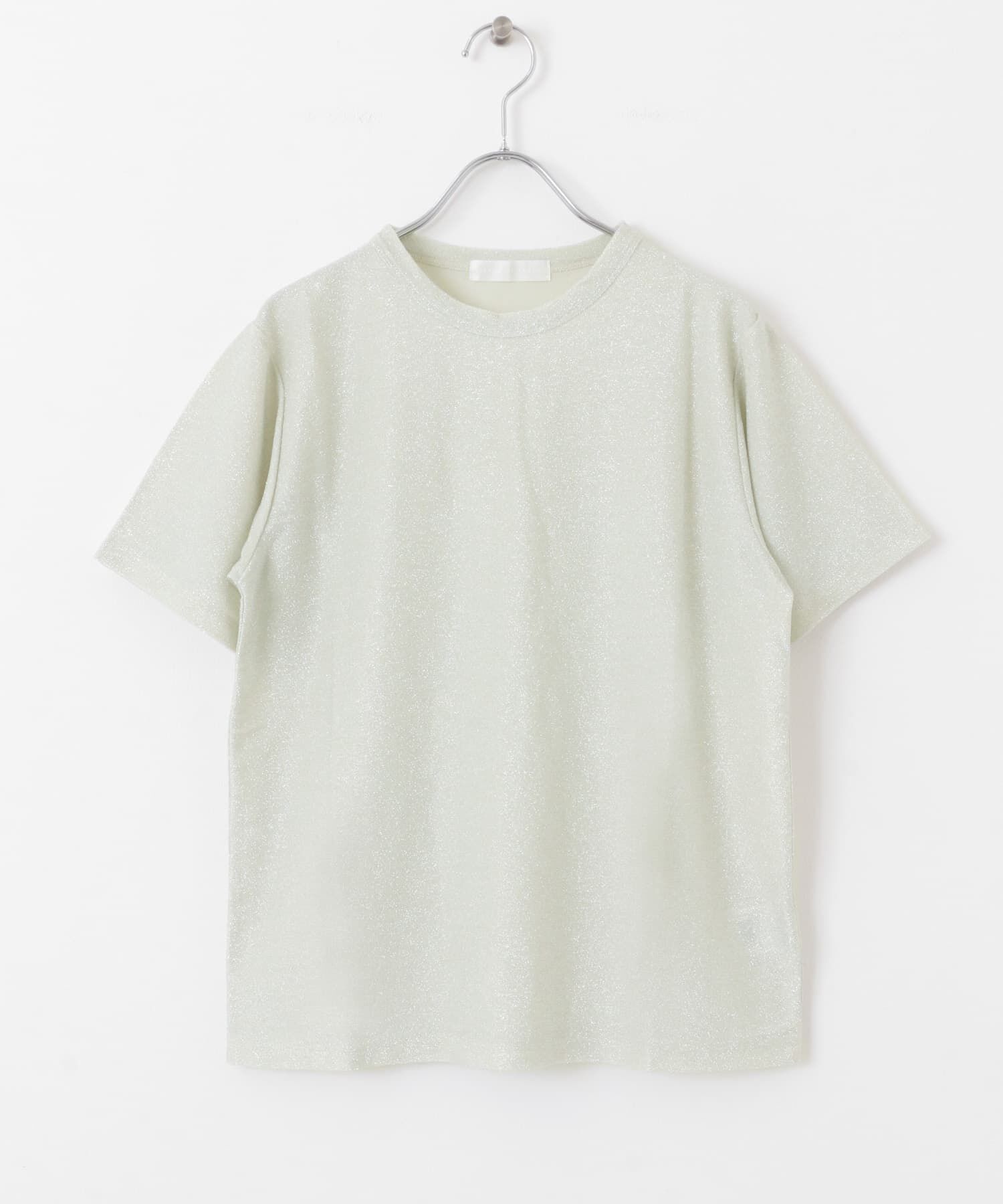 SENSE OF PLACE by URBAN RESEARCH「クルーネックラメTシャツ(半袖)」|Tシャツ・カットソー|