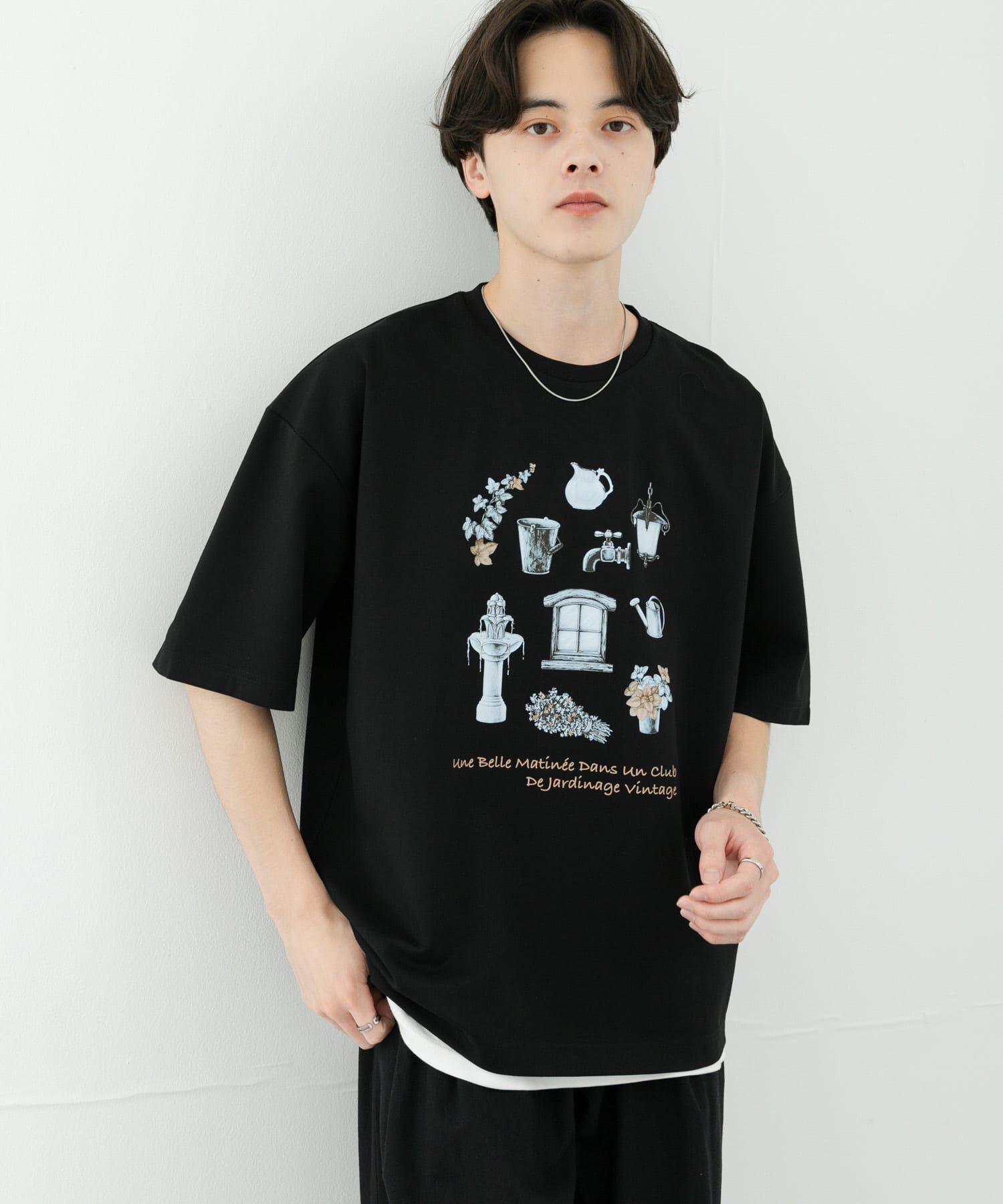 SENSE OF PLACE by URBAN RESEARCH「Garden graphic Short-Sleeve T-shirts」|Tシャツ・カットソー|