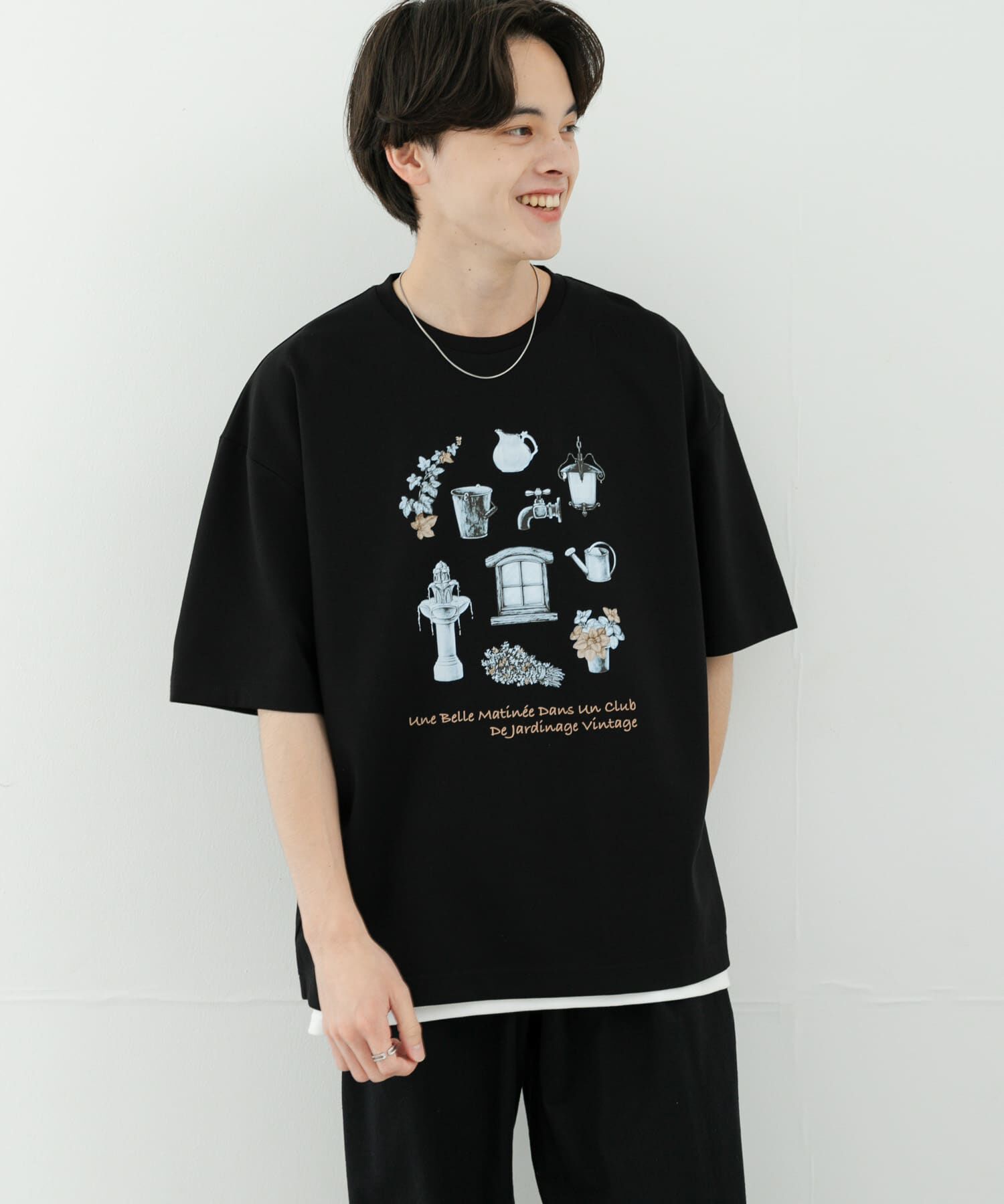 SENSE OF PLACE by URBAN RESEARCH「Garden graphic Short-Sleeve T-shirts」|Tシャツ・カットソー|