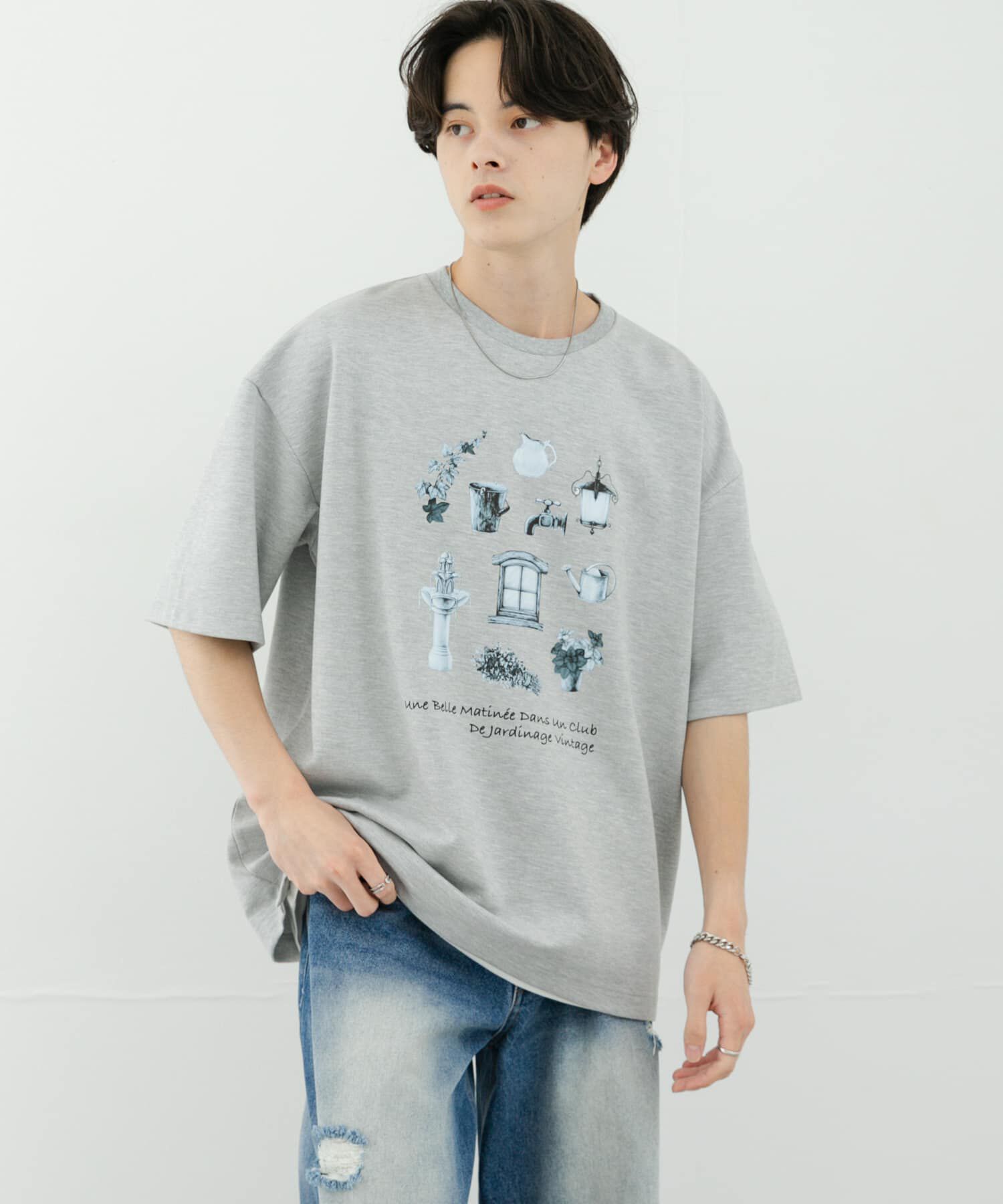 SENSE OF PLACE by URBAN RESEARCH「Garden graphic Short-Sleeve T-shirts」|Tシャツ・カットソー|