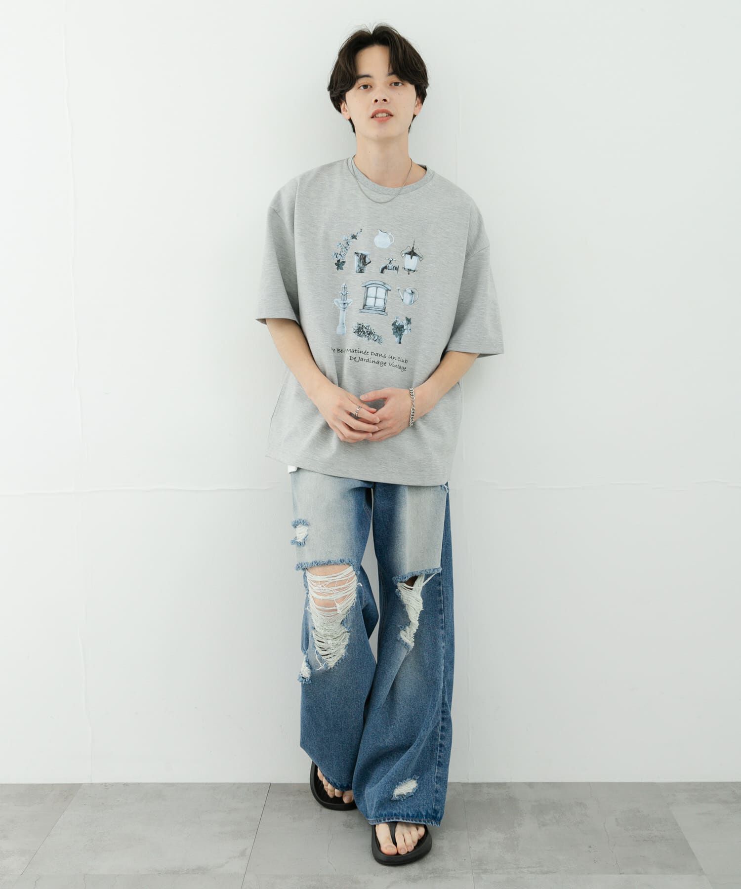 SENSE OF PLACE by URBAN RESEARCH「Garden graphic Short-Sleeve T-shirts」|Tシャツ・カットソー|