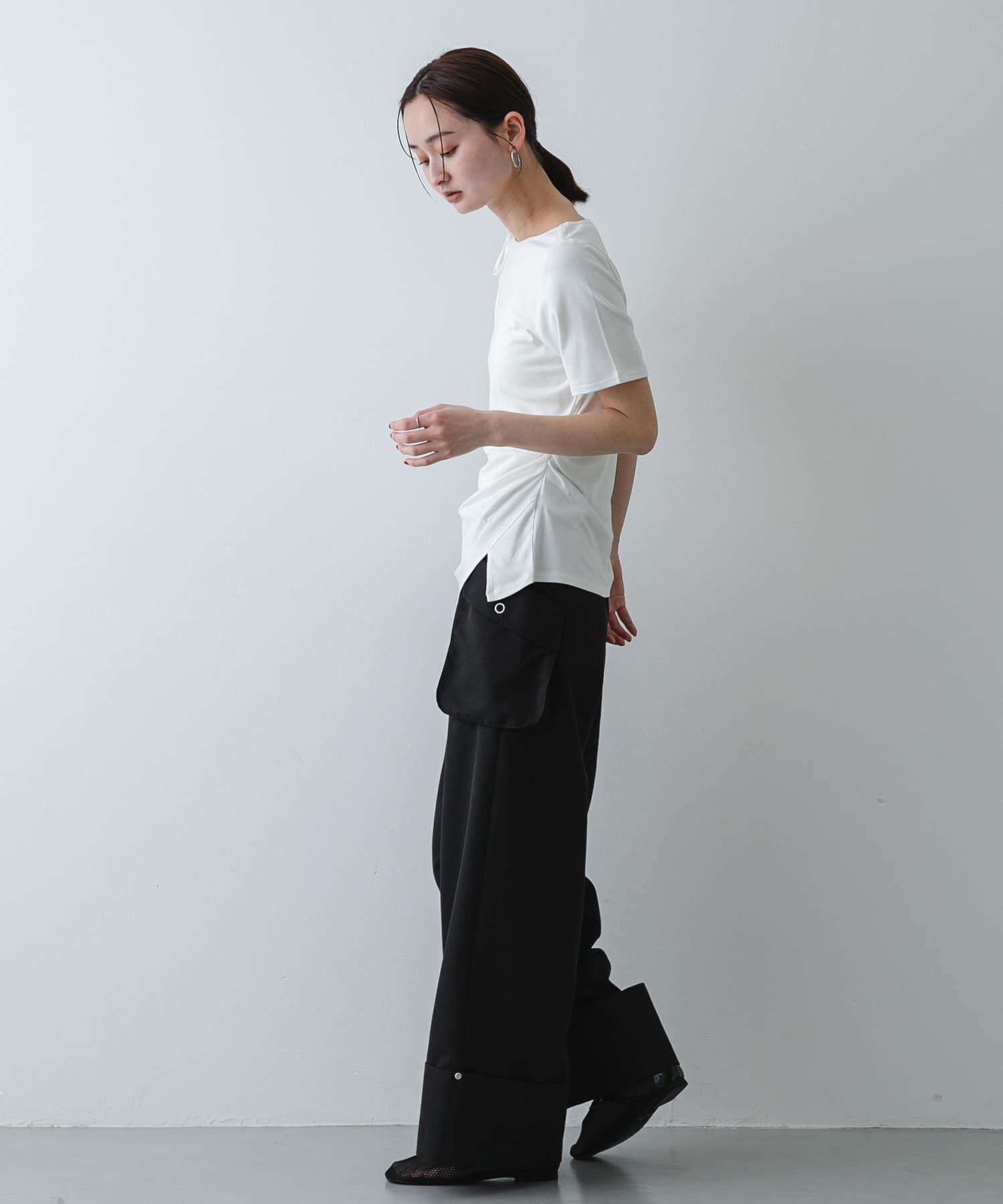 SENSE OF PLACE by URBAN RESEARCH「アシメデザインTシャツ(半袖)」|Tシャツ・カットソー|