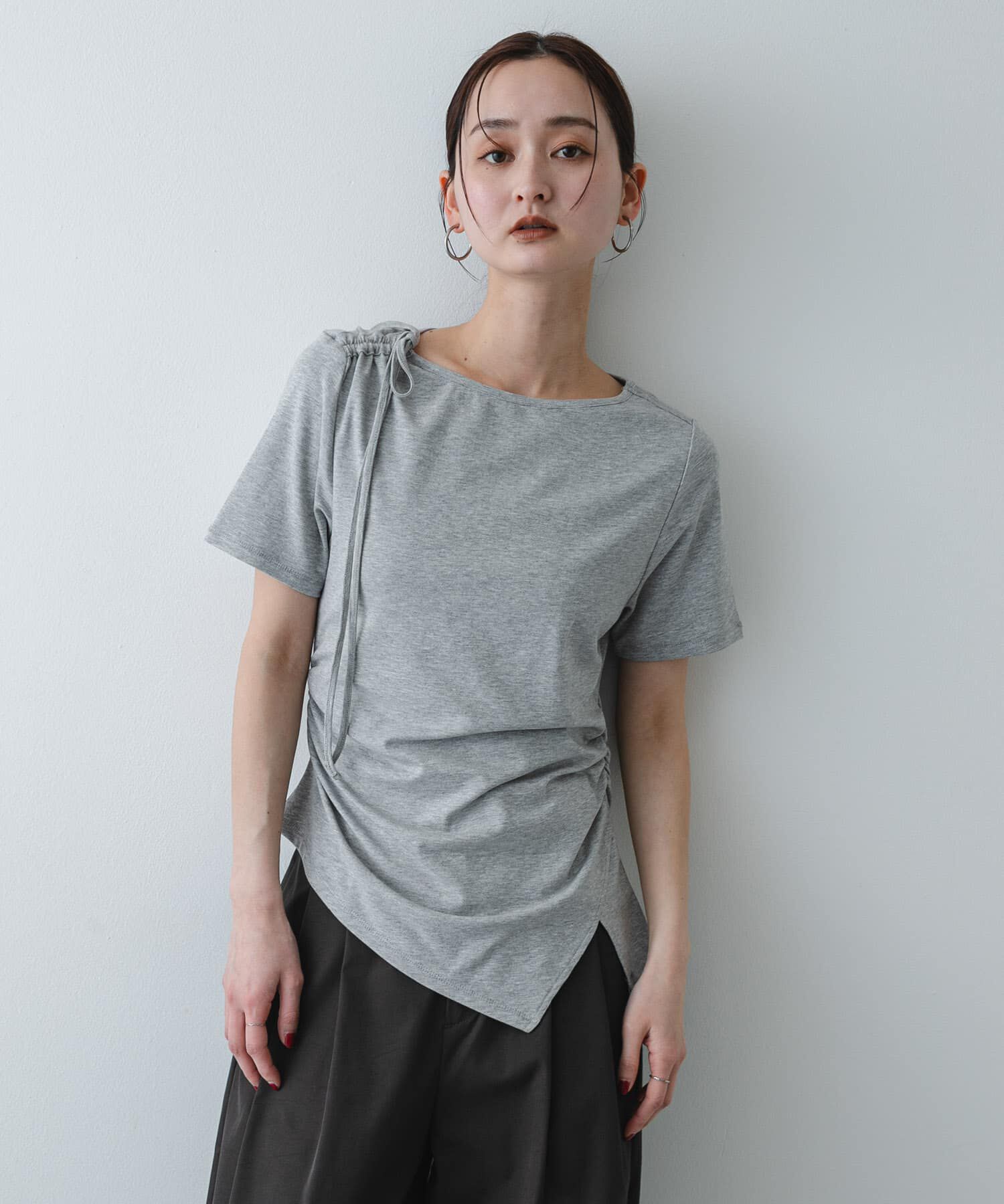 SENSE OF PLACE by URBAN RESEARCH「アシメデザインTシャツ(半袖)」|Tシャツ・カットソー|