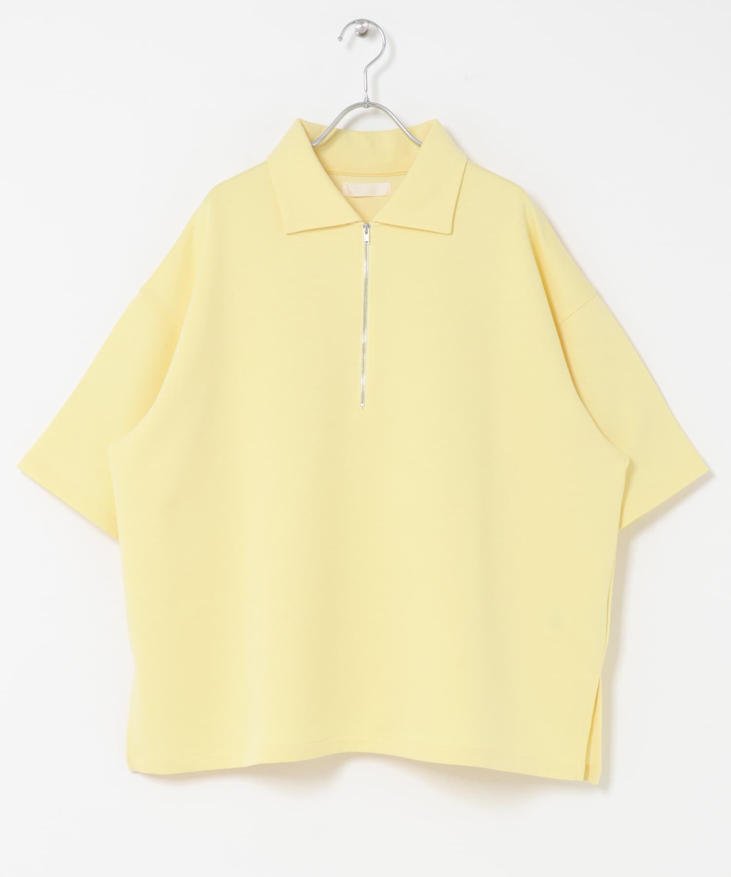 SENSE OF PLACE by URBAN RESEARCH「ダンボールポンチハーフジップショートスリーブTシャツ」|Tシャツ・カットソー|