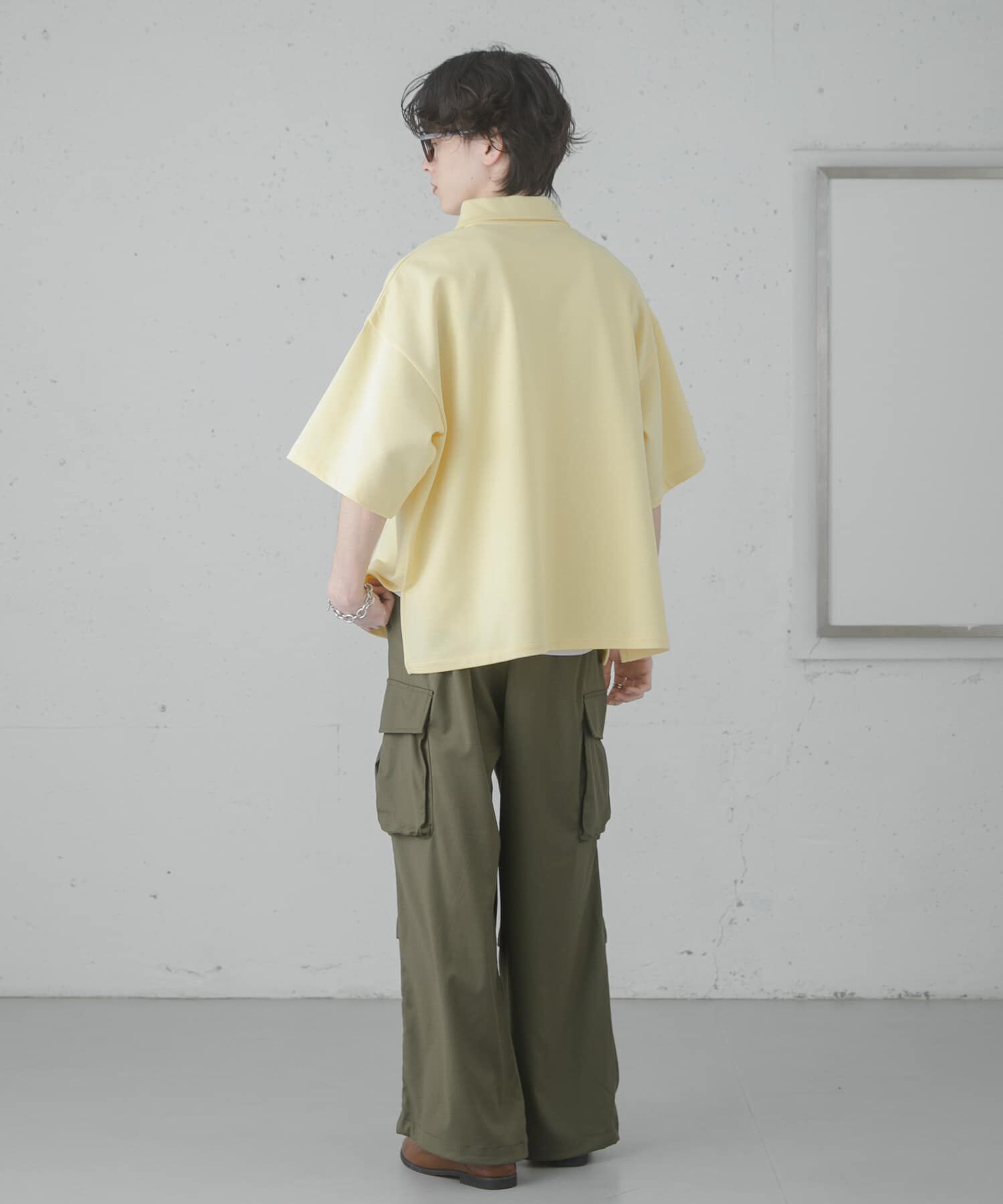 SENSE OF PLACE by URBAN RESEARCH「ダンボールポンチハーフジップショートスリーブTシャツ」|Tシャツ・カットソー|