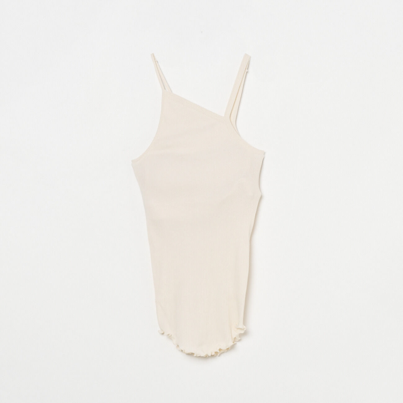  「HAKUJI Twist cotton bra tank cami」|Tシャツ・カットソー|アイボリー