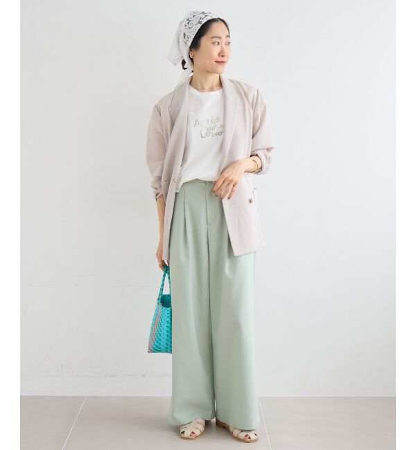  「≪手洗い可能≫メッシュダブルブレストジャケット」|その他|