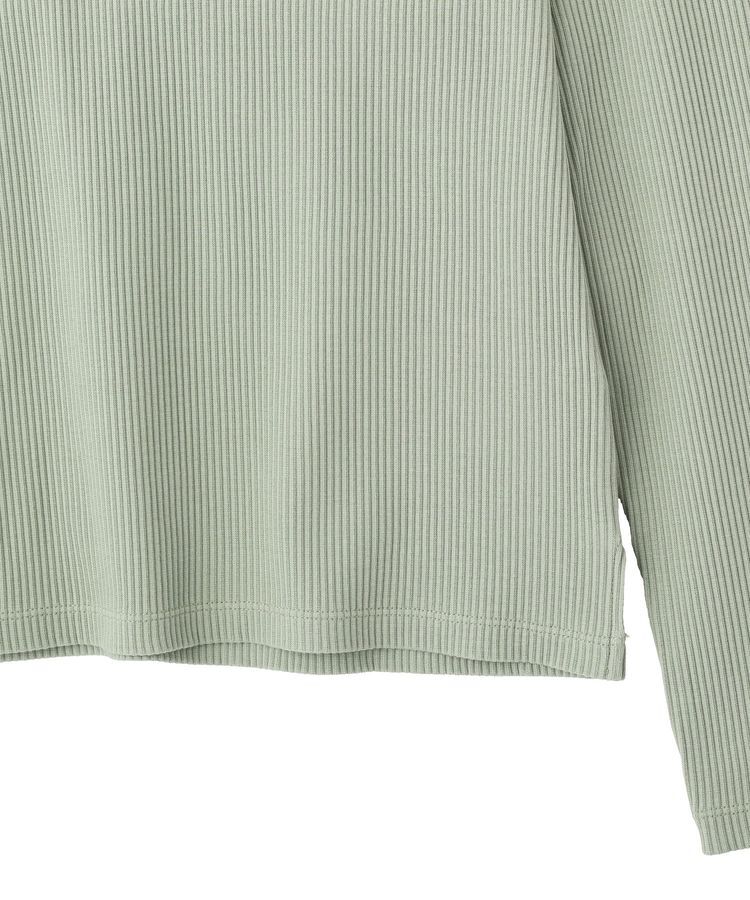 earth music&ecology「アシメネックリブプルオーバー」|Tシャツ・カットソー|