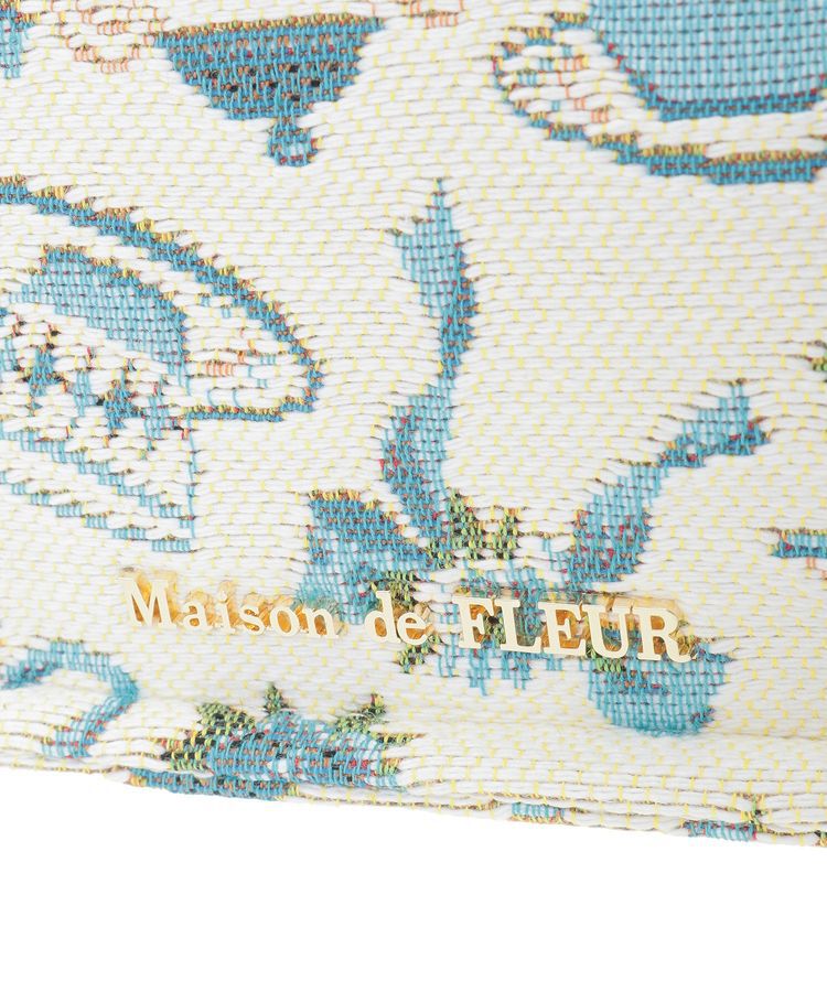 Maison de FLEUR「ティーカップ柄ゴブランスクエアトートバッグ」|トートバッグ|