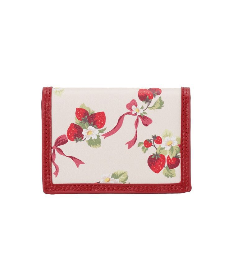 Maison de FLEUR「いちご柄カードケース」|財布|