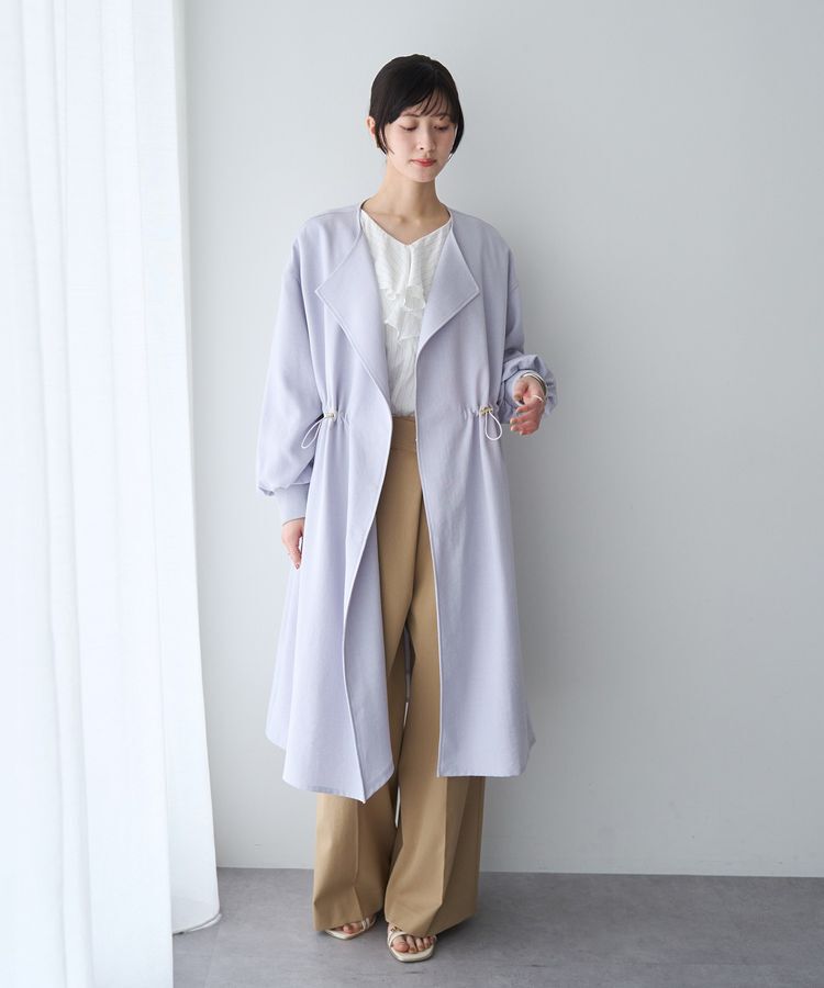 YECCA VECCA「ストライプ柄ラッフルブラウス」|シャツ・ブラウス|