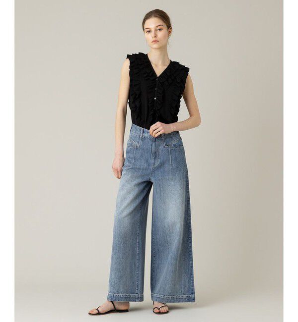 LOULOU WILLOUGHBY「【LOULOU WILLOUGHBY】◇デニムバギーパンツ」|デニム|