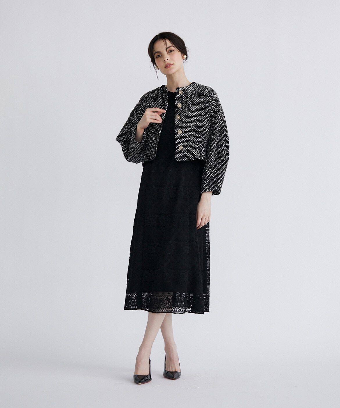 Maglie le cassetto「《M Maglie le cassetto》スパンコールツイードジャケット」|その他|