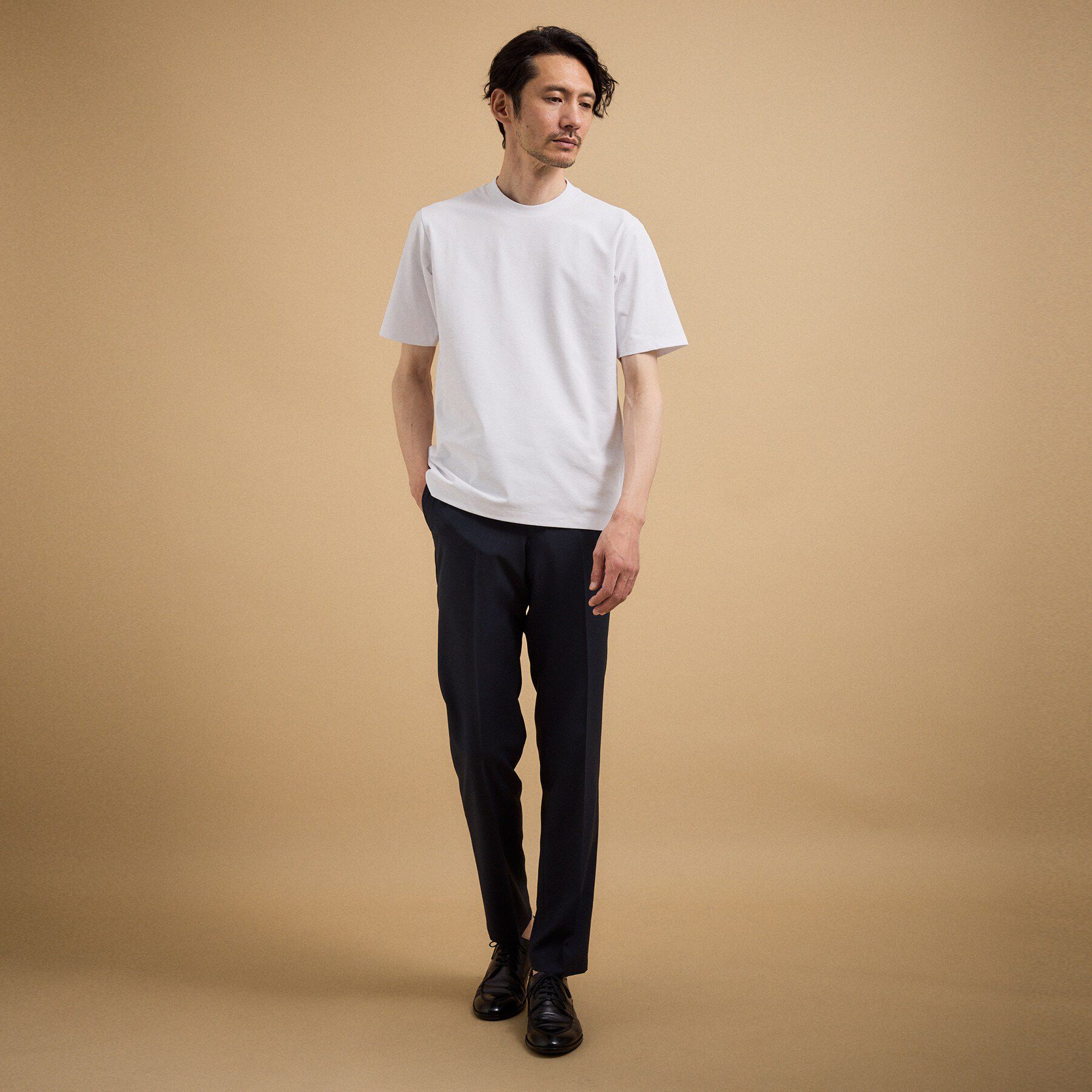TAKEO KIKUCHI「【汗染み軽減】テーラード Tシャツ」|Tシャツ・カットソー|