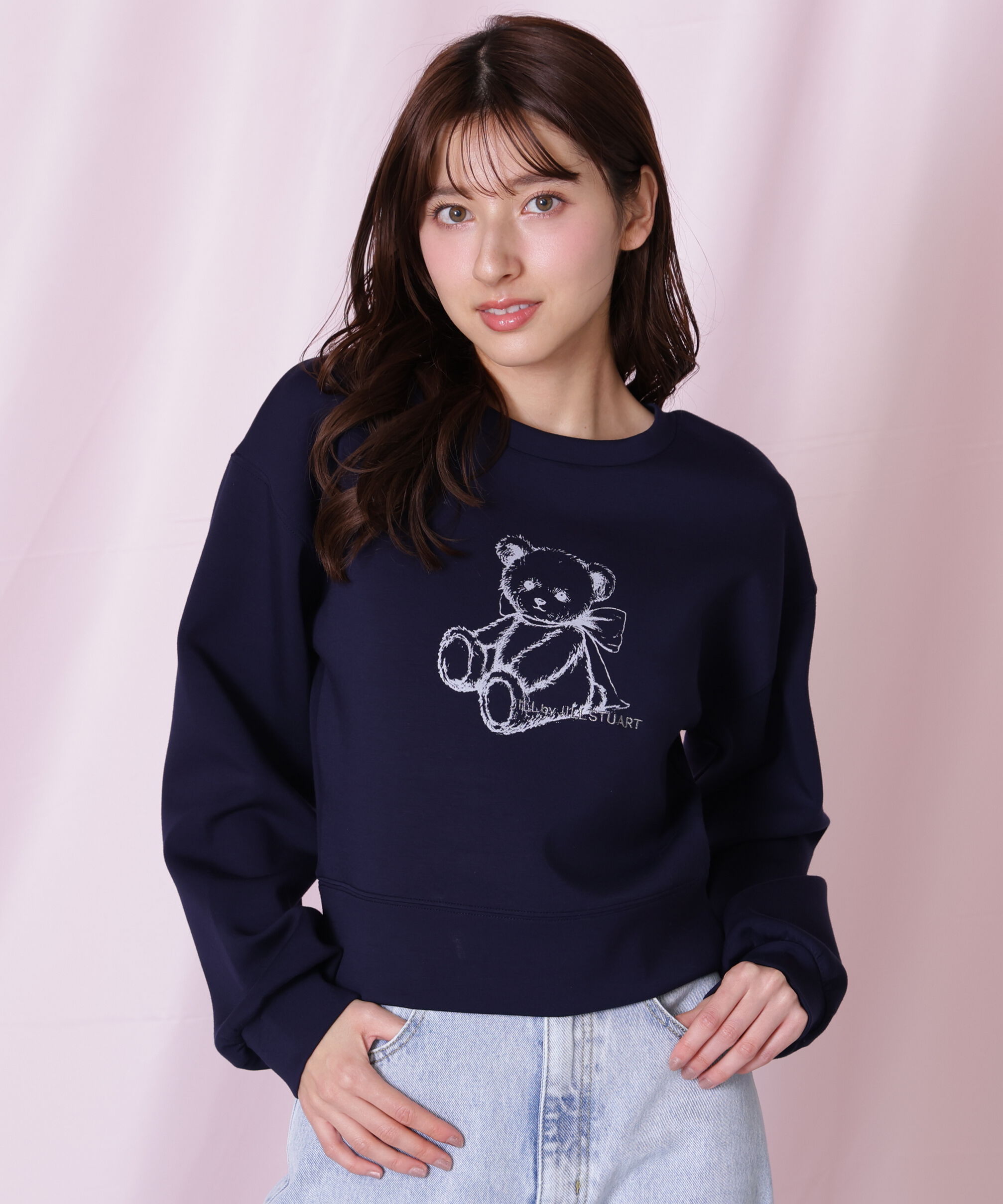  「＜BEARシリーズ＞プリントスウェット」|Tシャツ・カットソー|ネイビー