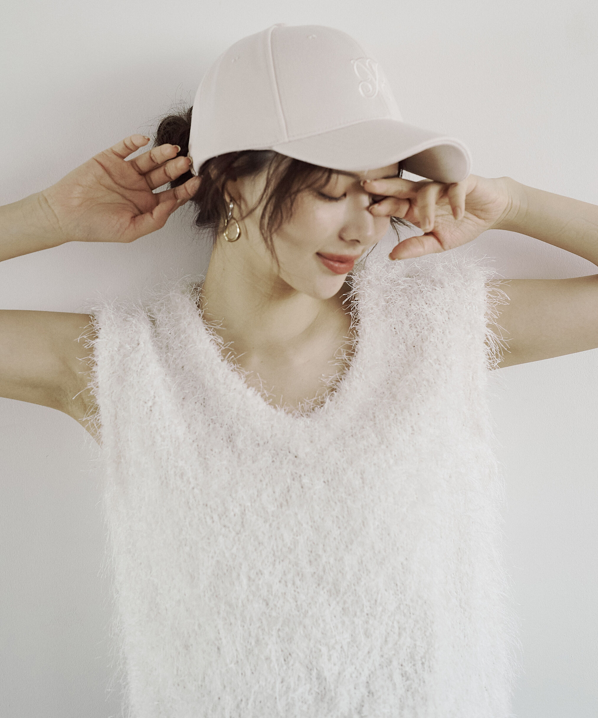 PROPORTION BODY DRESSING「＜ハンドウォッシャブル＞フェザーノースリニット」|ニット・セーター|エクリュ1