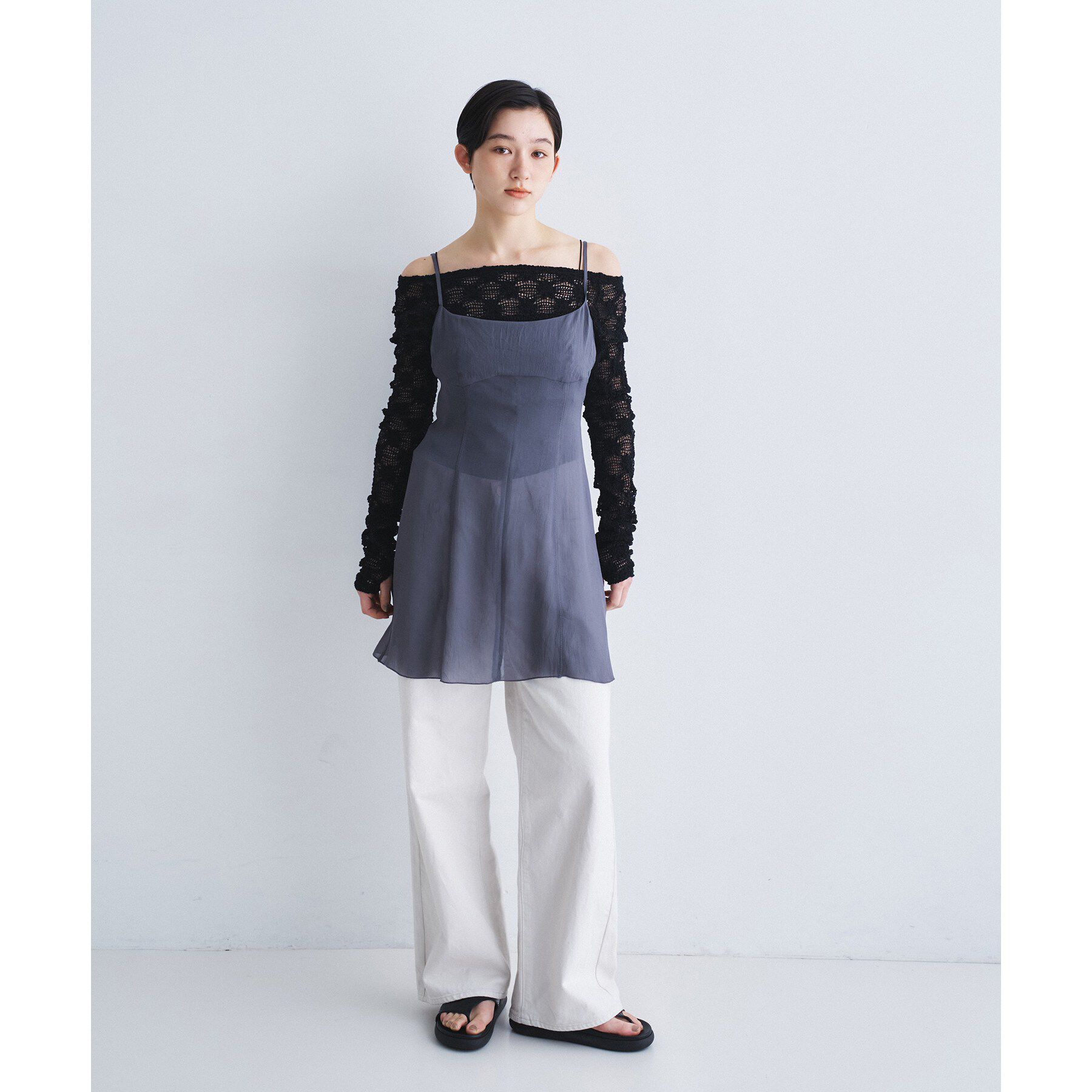 CODE A「georgette cami」|キャミソール|