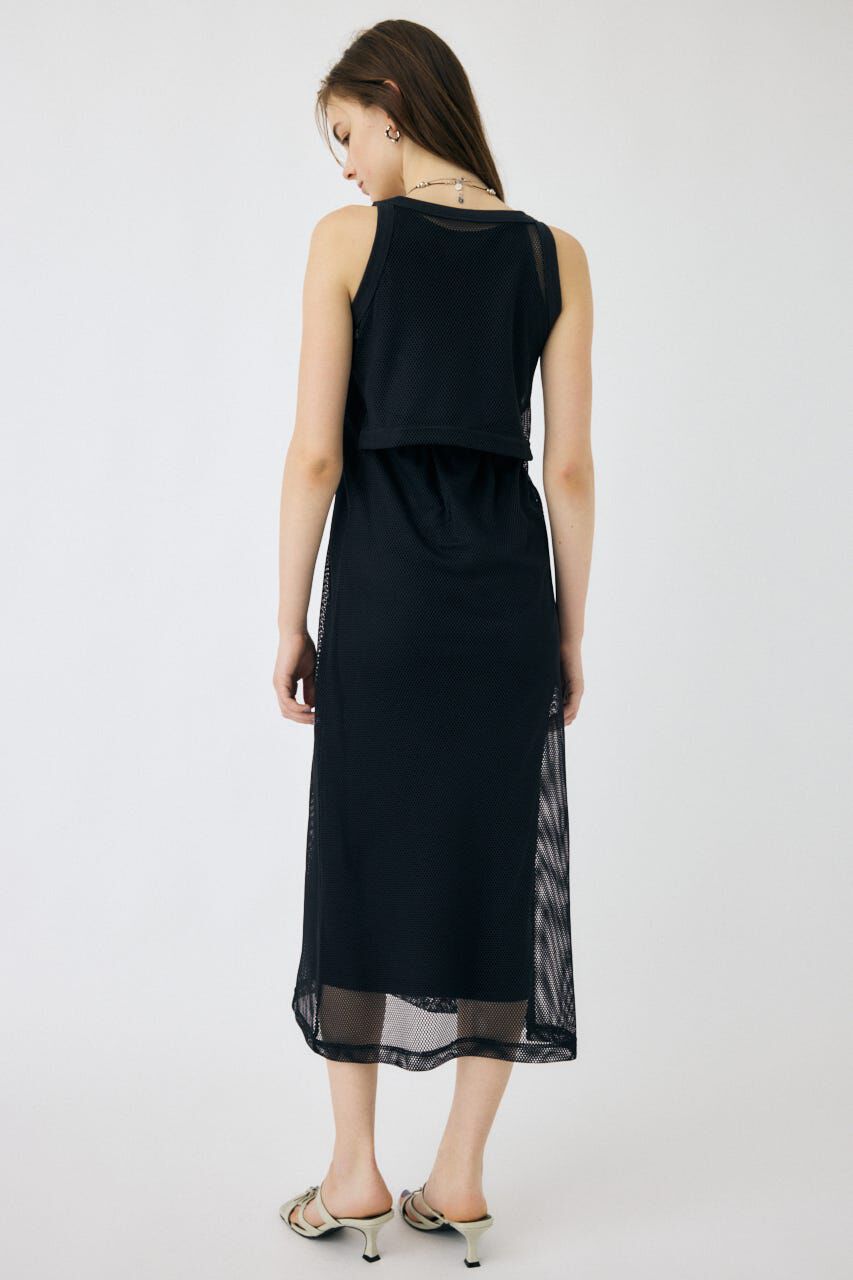 MOUSSY「MESH LAYERED ドレス」|ワンピース|