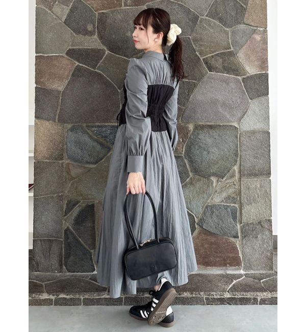dazzlin「ギャザーシャツボリュームワンピース」|ワンピース|