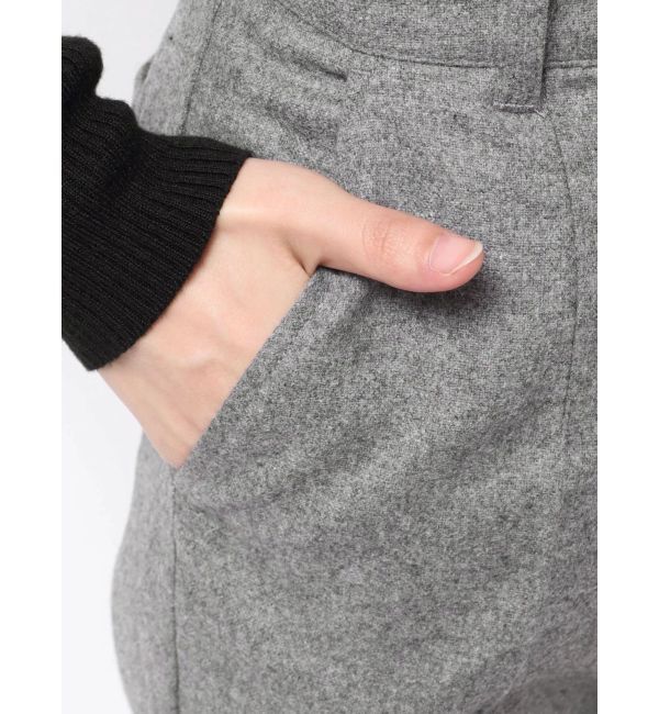 MERCURYDUO「ウールライクセンタープレスワイドパンツ」|その他|