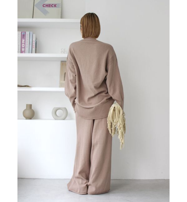 Ungrid「ミニループヤーンワイドニットパンツ」|その他|