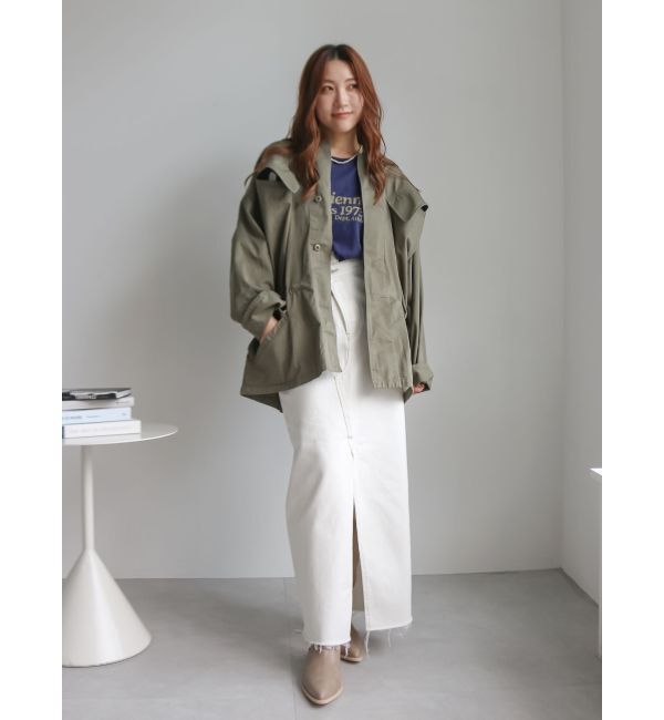 Ungrid「ミニスラブビッグシルエットロゴTee」|Tシャツ・カットソー|