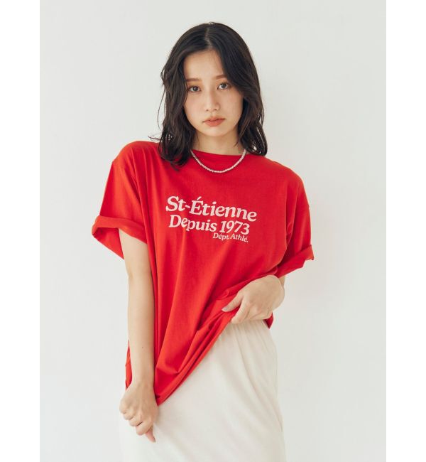 Ungrid「ミニスラブビッグシルエットロゴTee」|Tシャツ・カットソー|